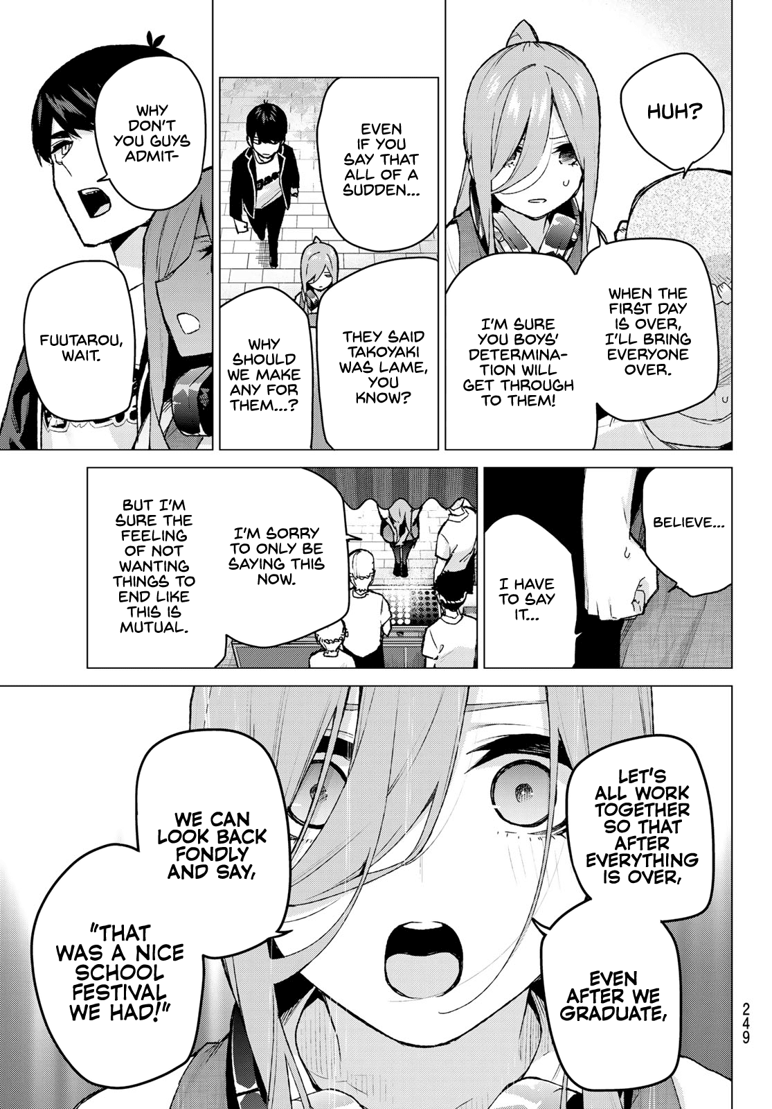 Go-Toubun no Hanayome Chapter 105 page 13 - Chapter 105: The Last Festival - Miku’s Side ①