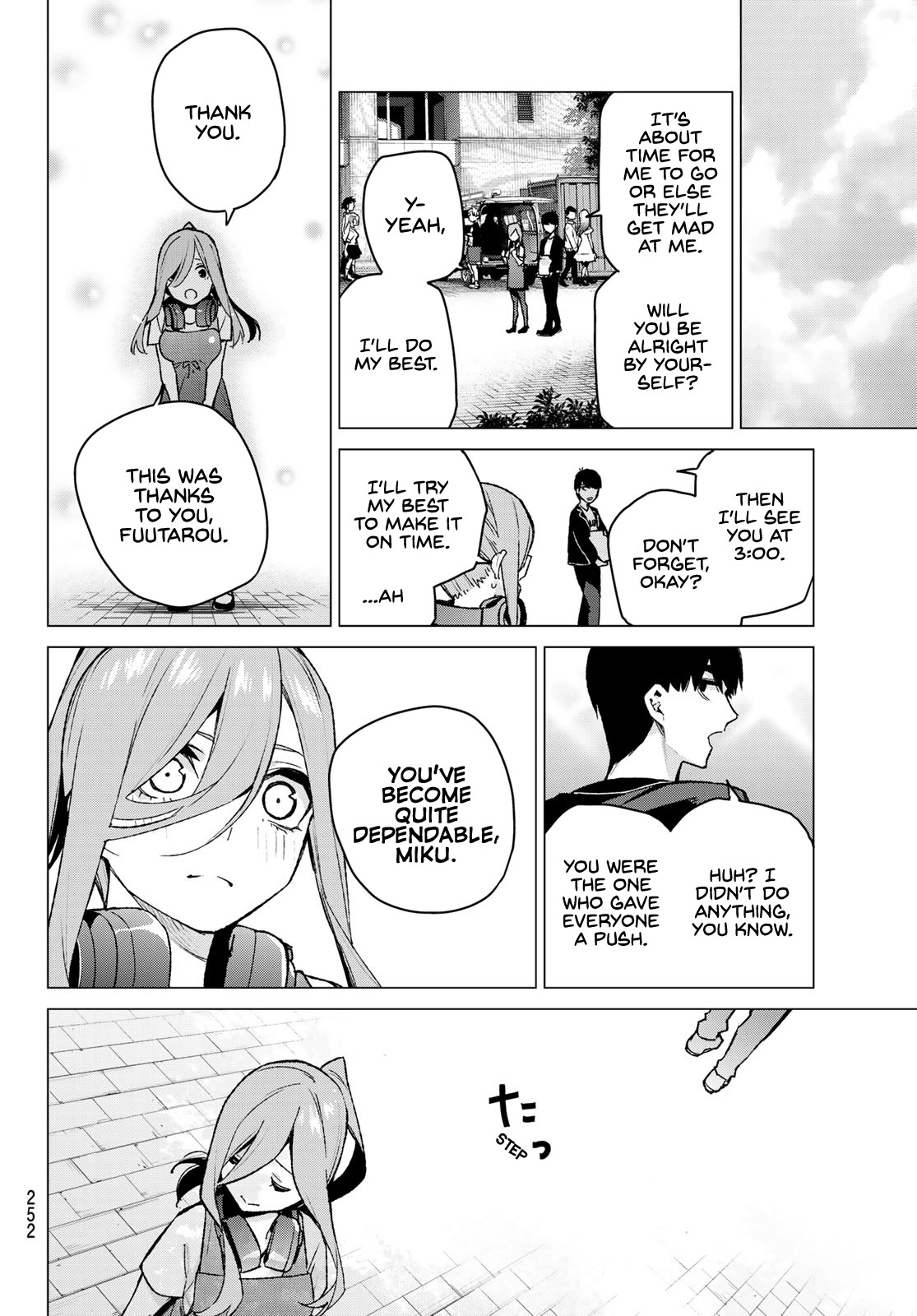 Go-Toubun no Hanayome Chapter 105 page 16 - Chapter 105: The Last Festival - Miku’s Side ①