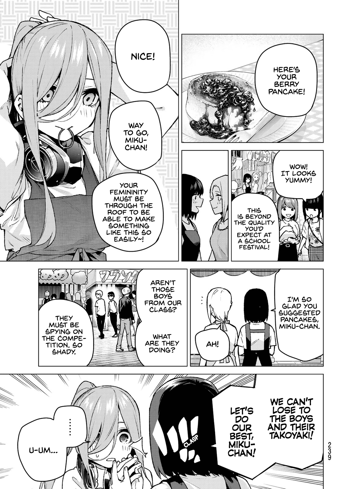 Go-Toubun no Hanayome Chapter 105 page 3 - Chapter 105: The Last Festival - Miku’s Side ①