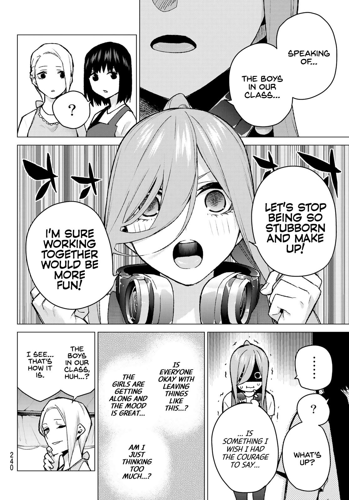 Go-Toubun no Hanayome Chapter 105 page 4 - Chapter 105: The Last Festival - Miku’s Side ①