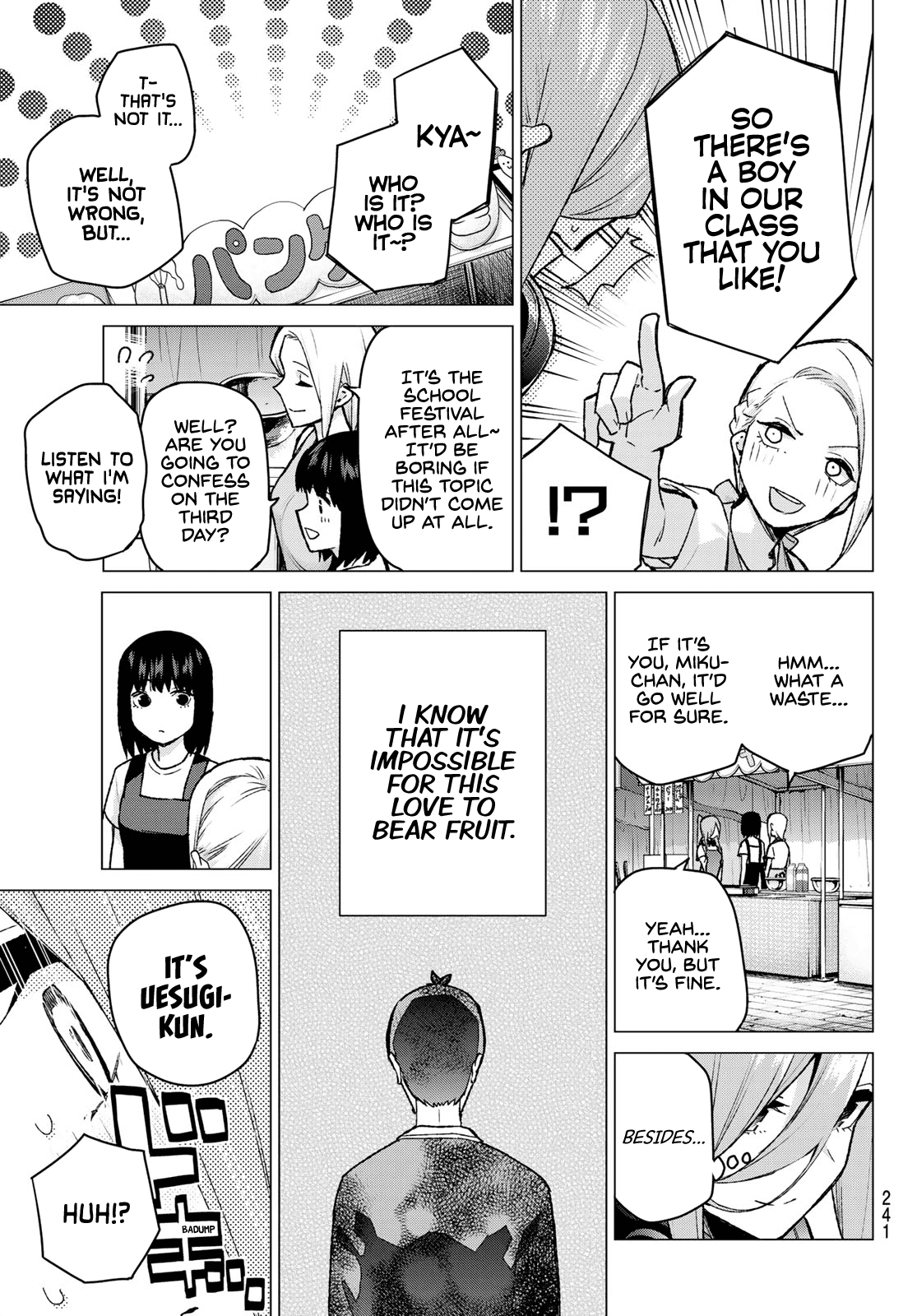 Go-Toubun no Hanayome Chapter 105 page 5 - Chapter 105: The Last Festival - Miku’s Side ①