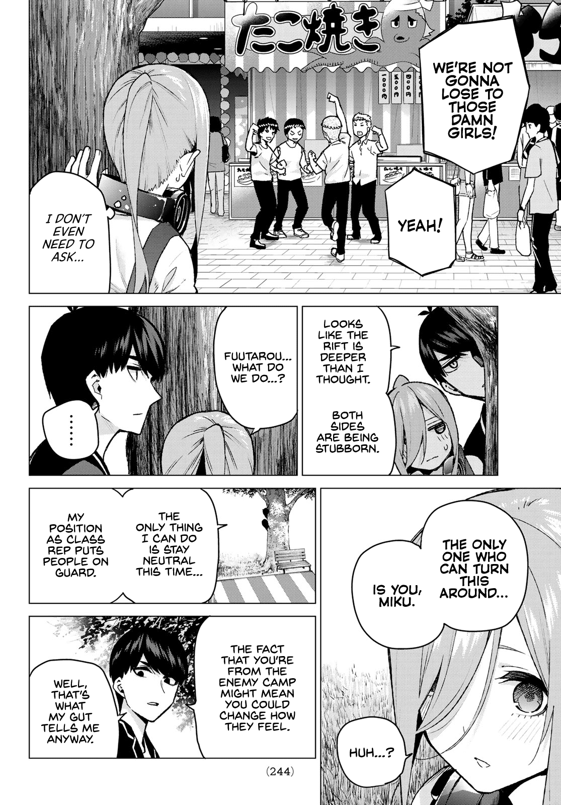 Go-Toubun no Hanayome Chapter 105 page 8 - Chapter 105: The Last Festival - Miku’s Side ①