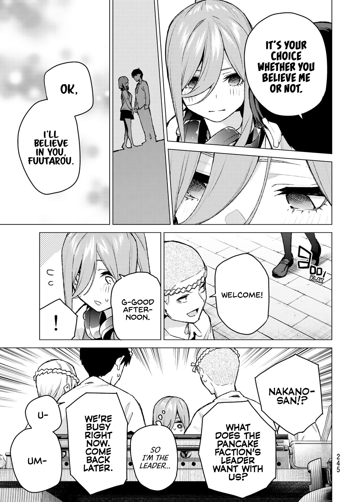 Go-Toubun no Hanayome Chapter 105 page 9 - Chapter 105: The Last Festival - Miku’s Side ①