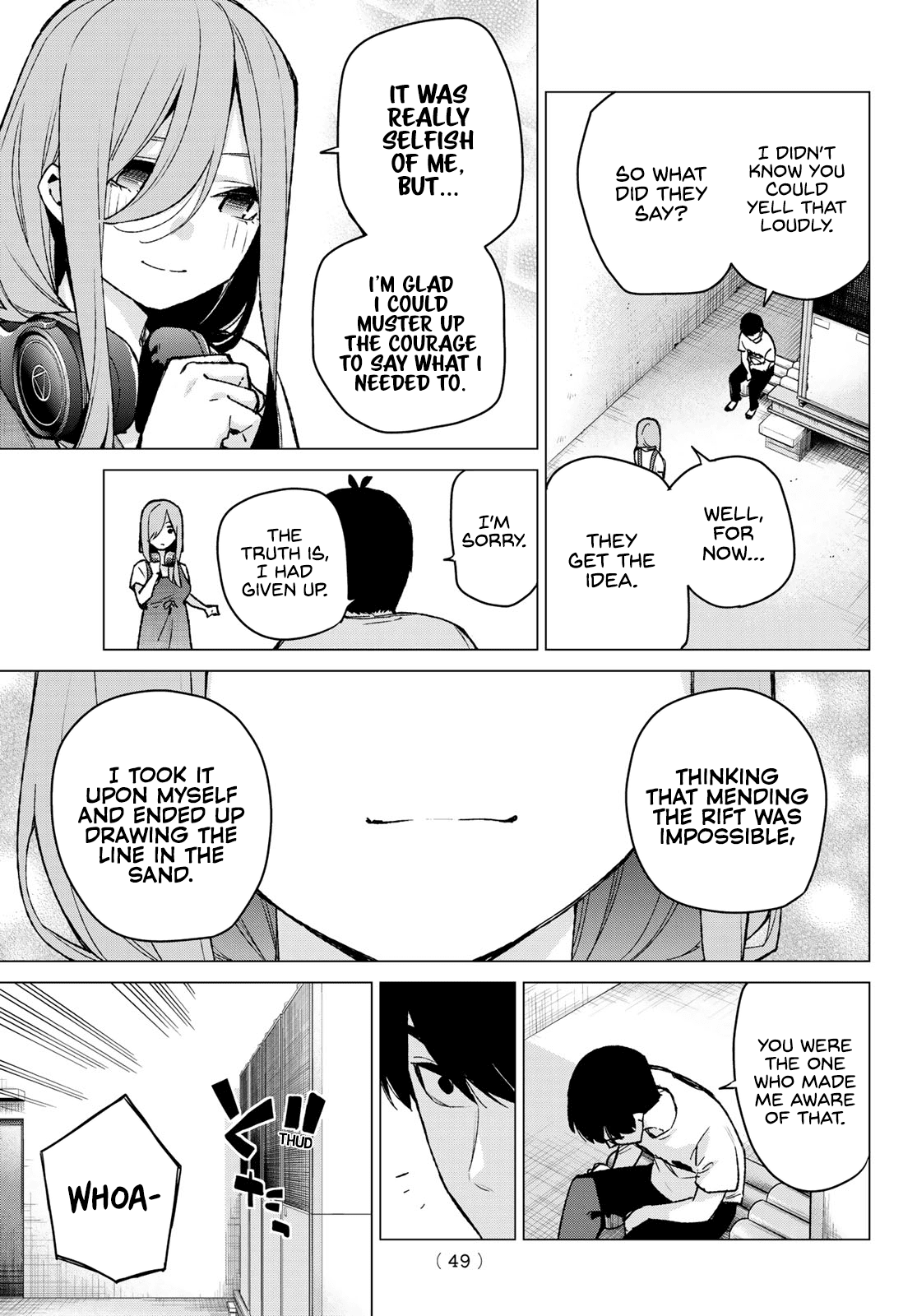 Go-Toubun no Hanayome Chapter 106 page 13 - Chapter 106: The Last Festival - Miku’s Side ②