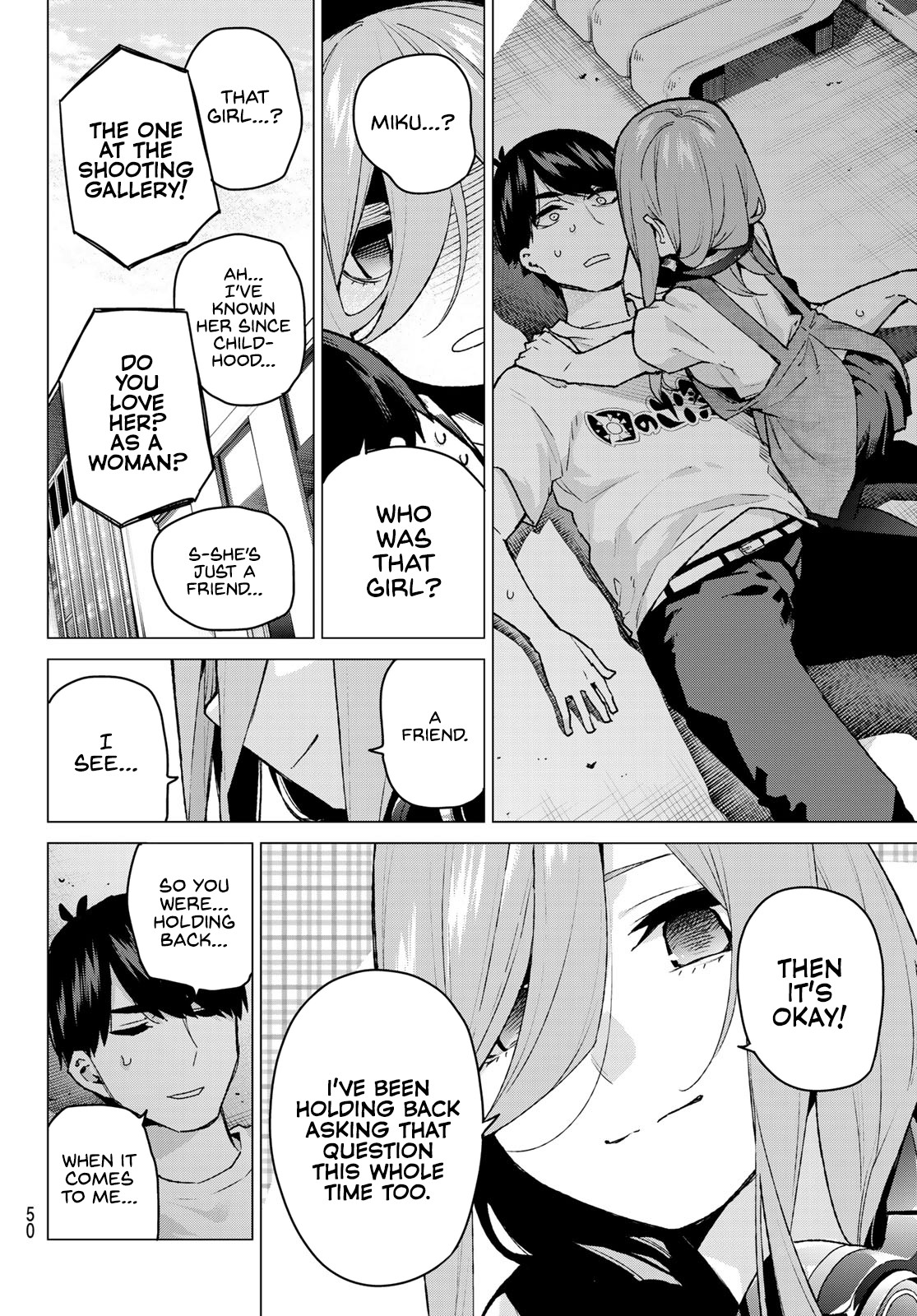 Go-Toubun no Hanayome Chapter 106 page 14 - Chapter 106: The Last Festival - Miku’s Side ②