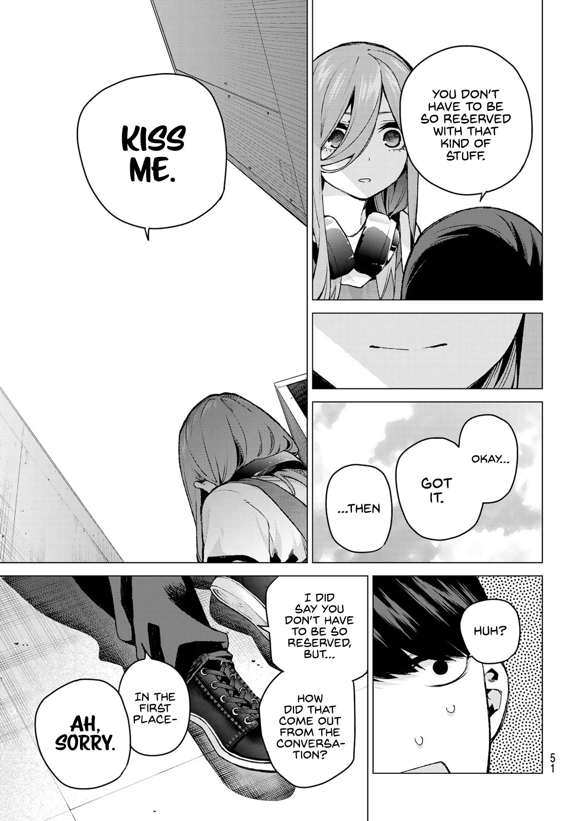 Go-Toubun no Hanayome Chapter 106 page 15 - Chapter 106: The Last Festival - Miku’s Side ②