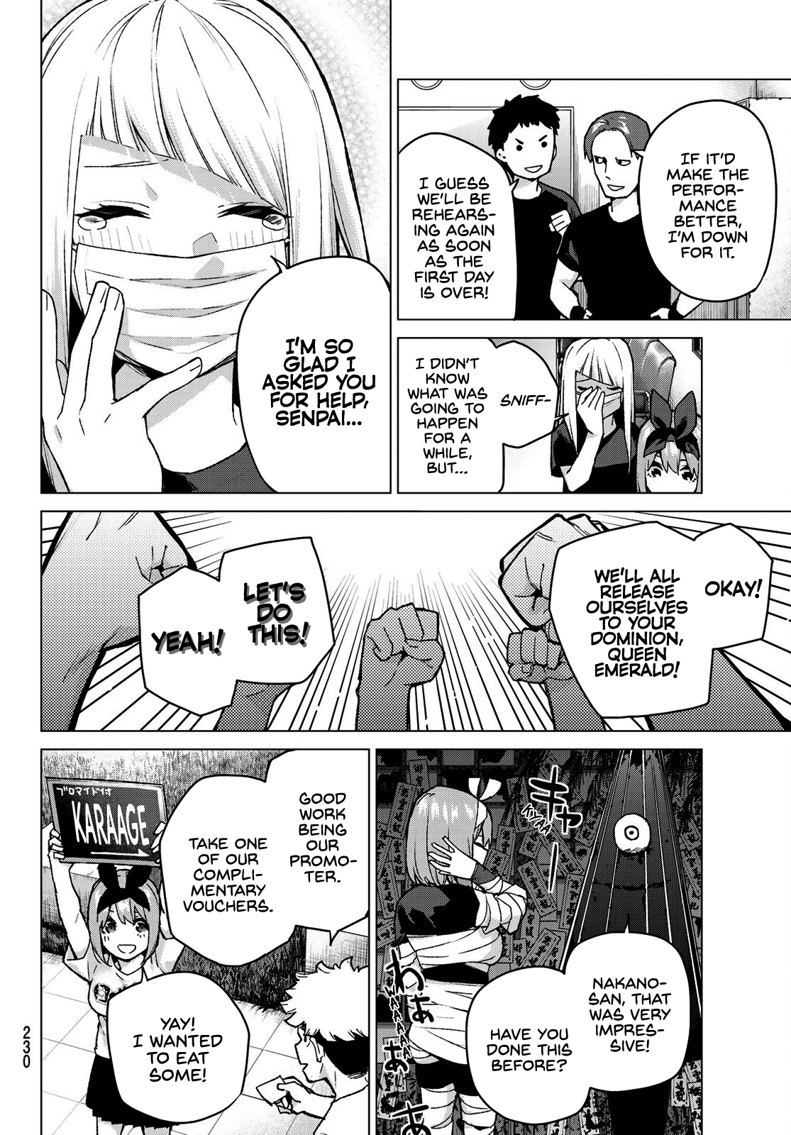 Go-Toubun no Hanayome Chapter 107 page 6 - Chapter 107: The Last Festival - Yotsuba’s Side ①