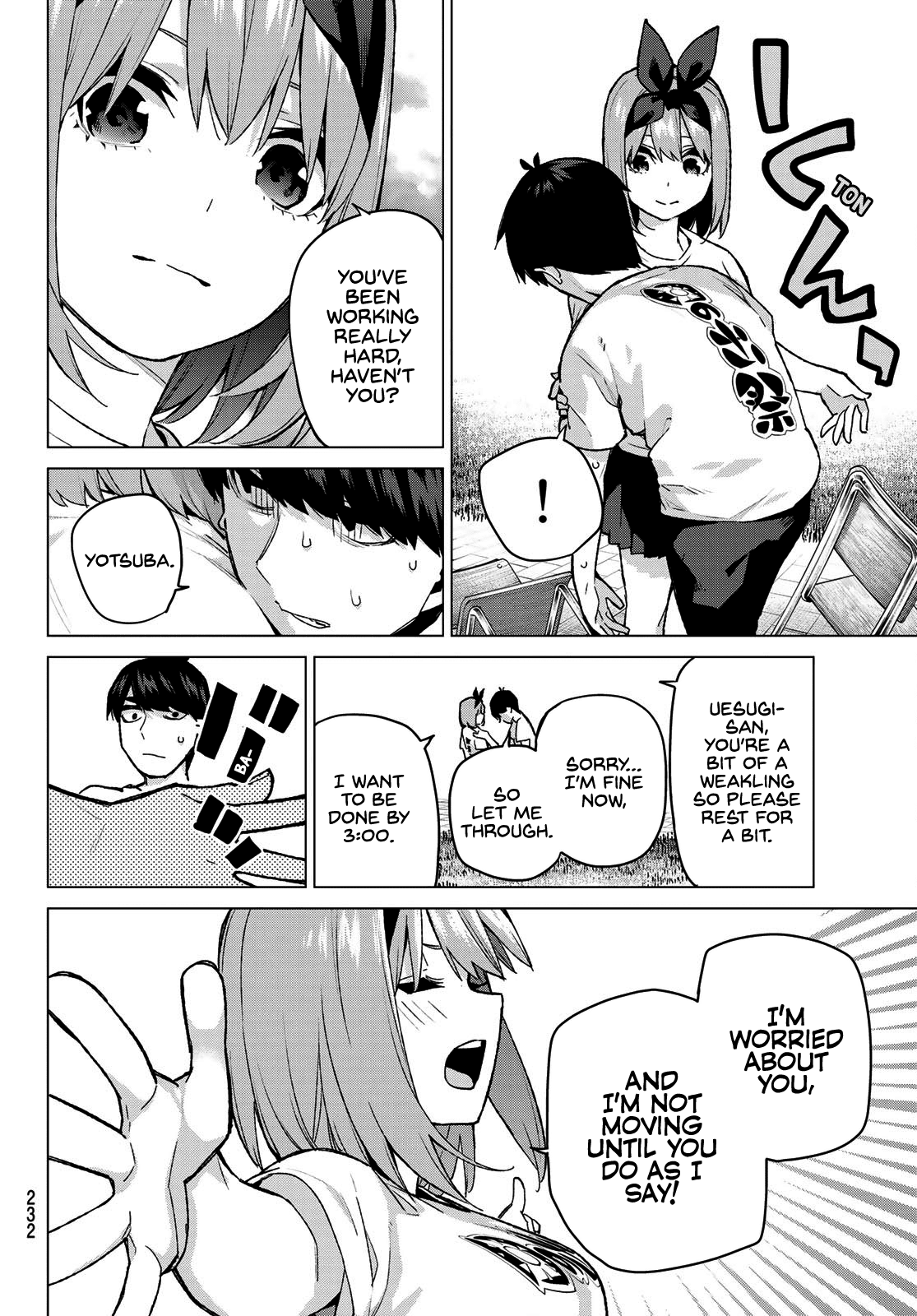 Go-Toubun no Hanayome Chapter 107 page 8 - Chapter 107: The Last Festival - Yotsuba’s Side ①
