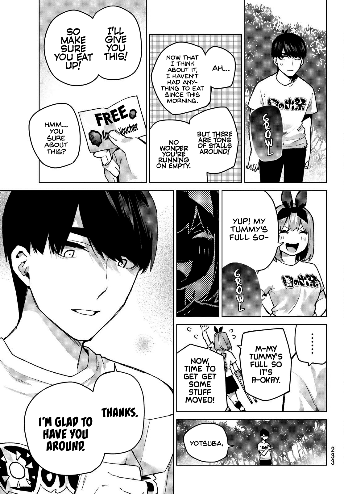 Go-Toubun no Hanayome Chapter 107 page 9 - Chapter 107: The Last Festival - Yotsuba’s Side ①