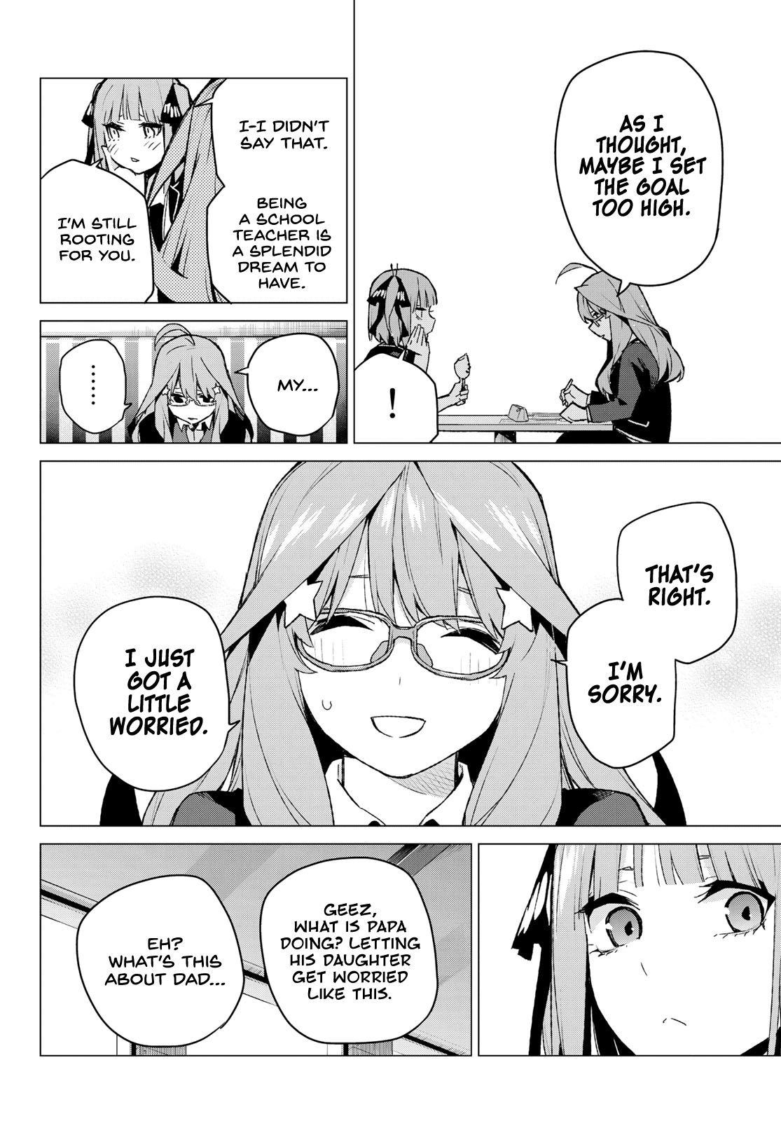Go-Toubun no Hanayome Chapter 109 page 9 - Chapter 109: The Last Festival - Itsuki’s Side ①