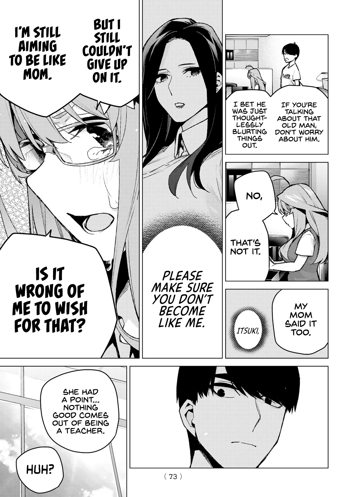 Go-Toubun no Hanayome Chapter 110 page 13 - Chapter 110: The Last Festival - Itsuki's Side ②