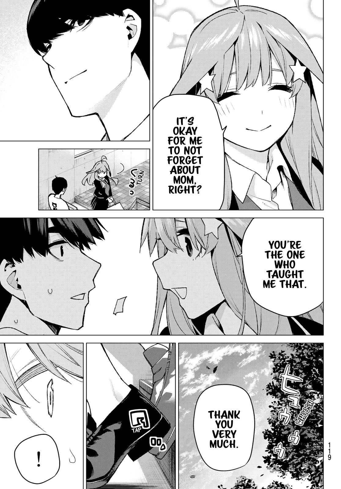 Go-Toubun no Hanayome Chapter 111 page 15 - Chapter 111: The Last Festival - Itsuki's Side ③