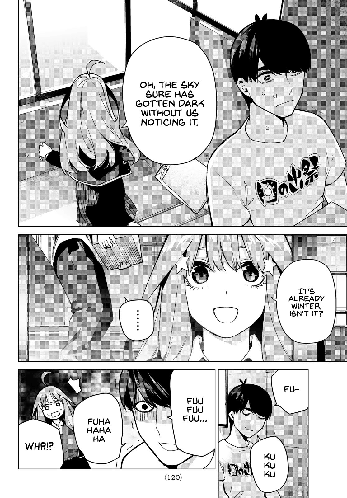 Go-Toubun no Hanayome Chapter 111 page 16 - Chapter 111: The Last Festival - Itsuki's Side ③