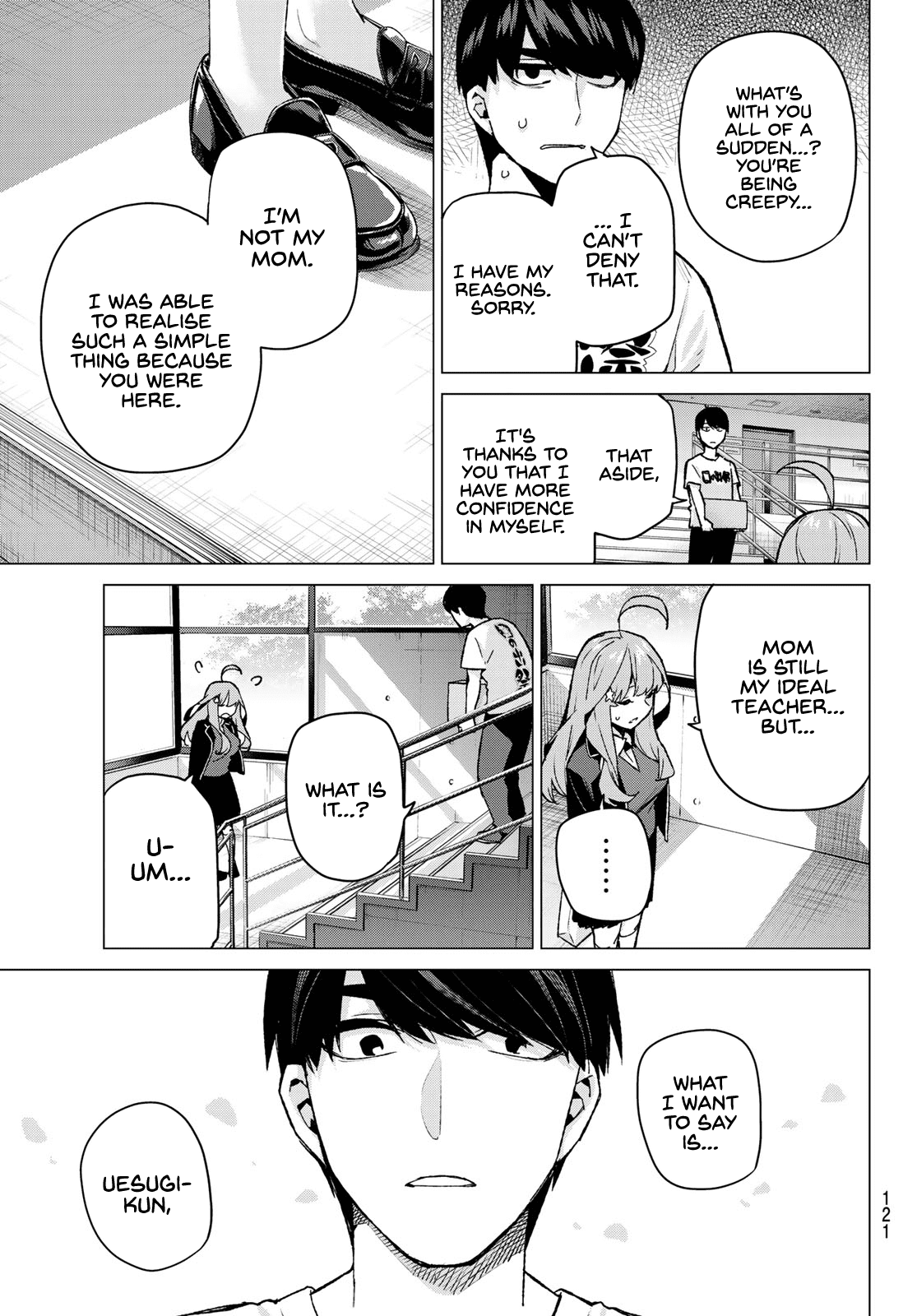 Go-Toubun no Hanayome Chapter 111 page 17 - Chapter 111: The Last Festival - Itsuki's Side ③