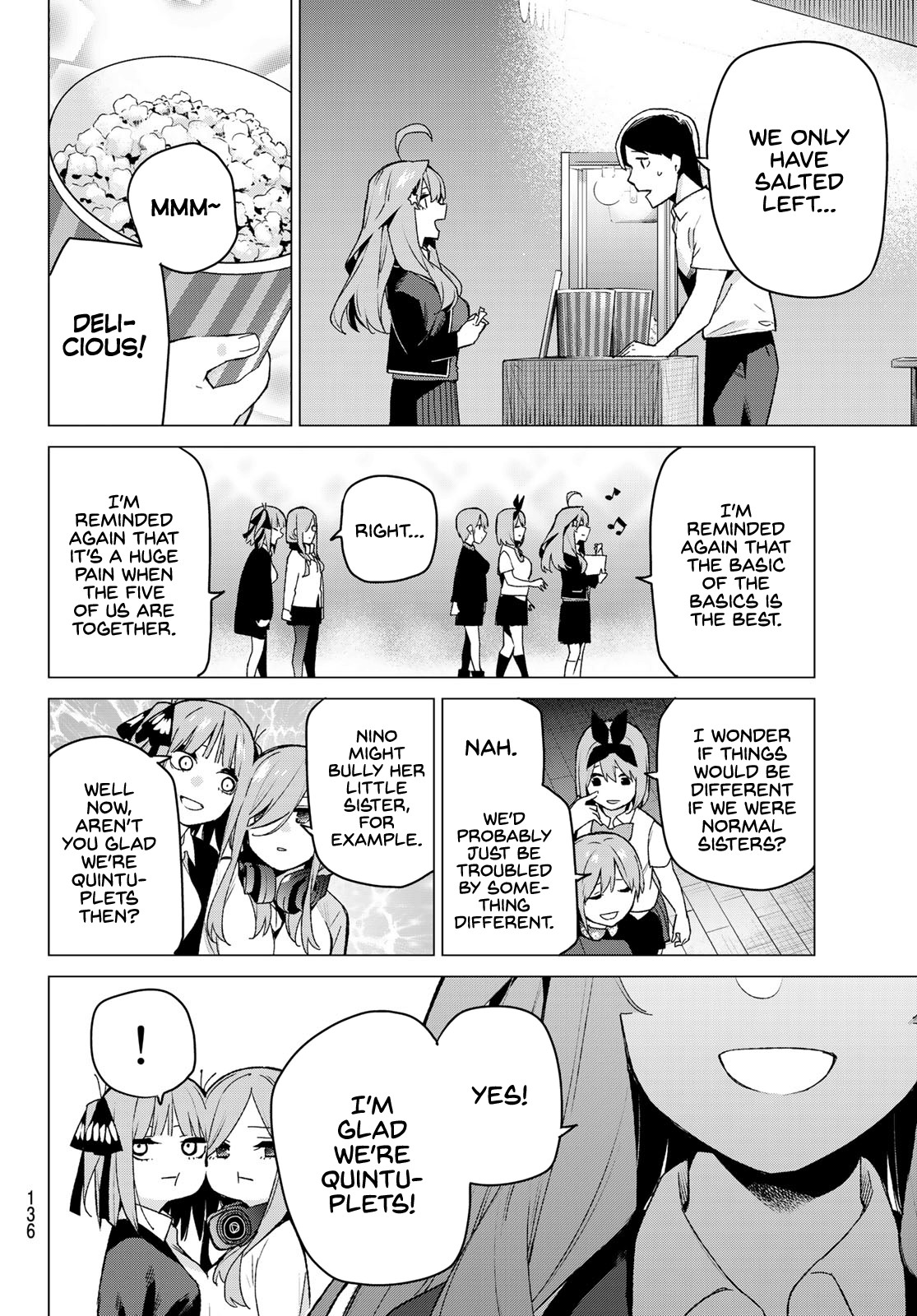 Go-Toubun no Hanayome Chapter 112 page 10 - Chapter 112: The Last Festival - The Quintuplets' Side
