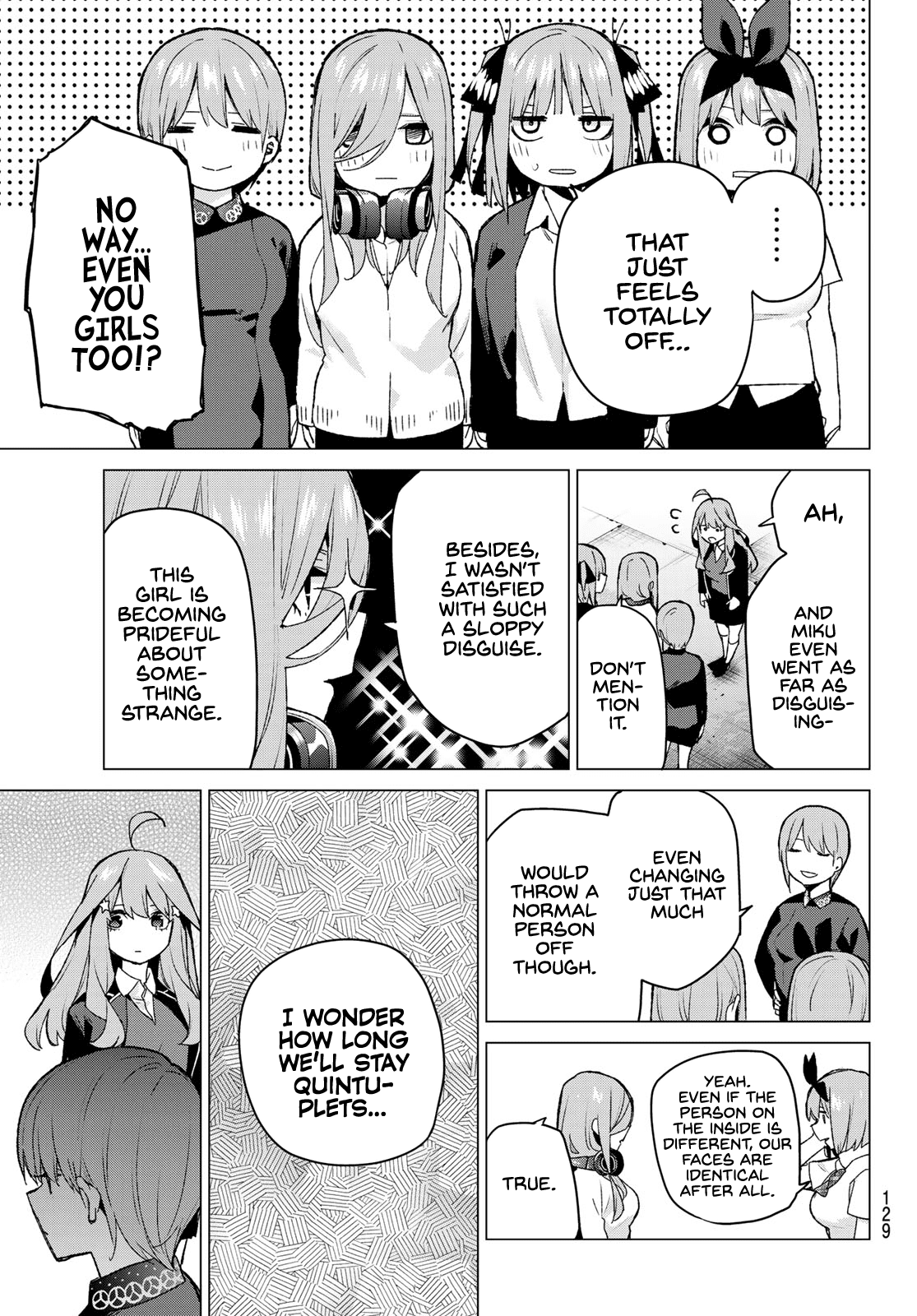Go-Toubun no Hanayome Chapter 112 page 3 - Chapter 112: The Last Festival - The Quintuplets' Side
