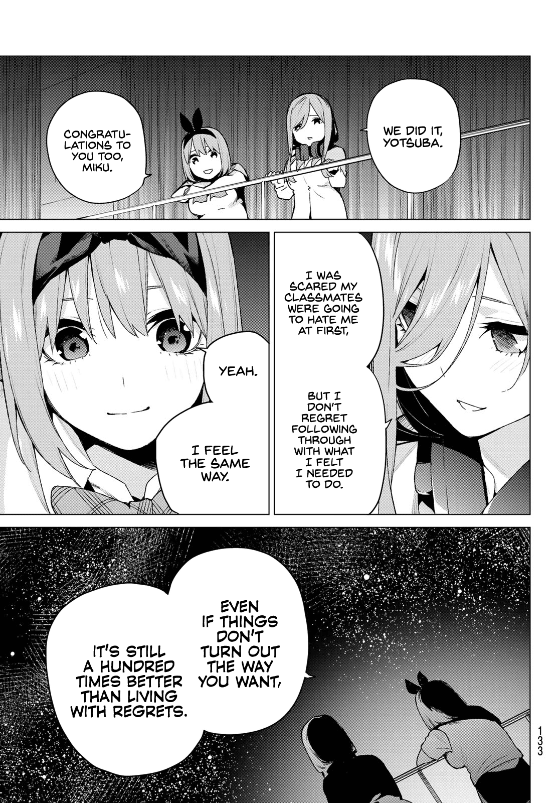 Go-Toubun no Hanayome Chapter 112 page 7 - Chapter 112: The Last Festival - The Quintuplets' Side