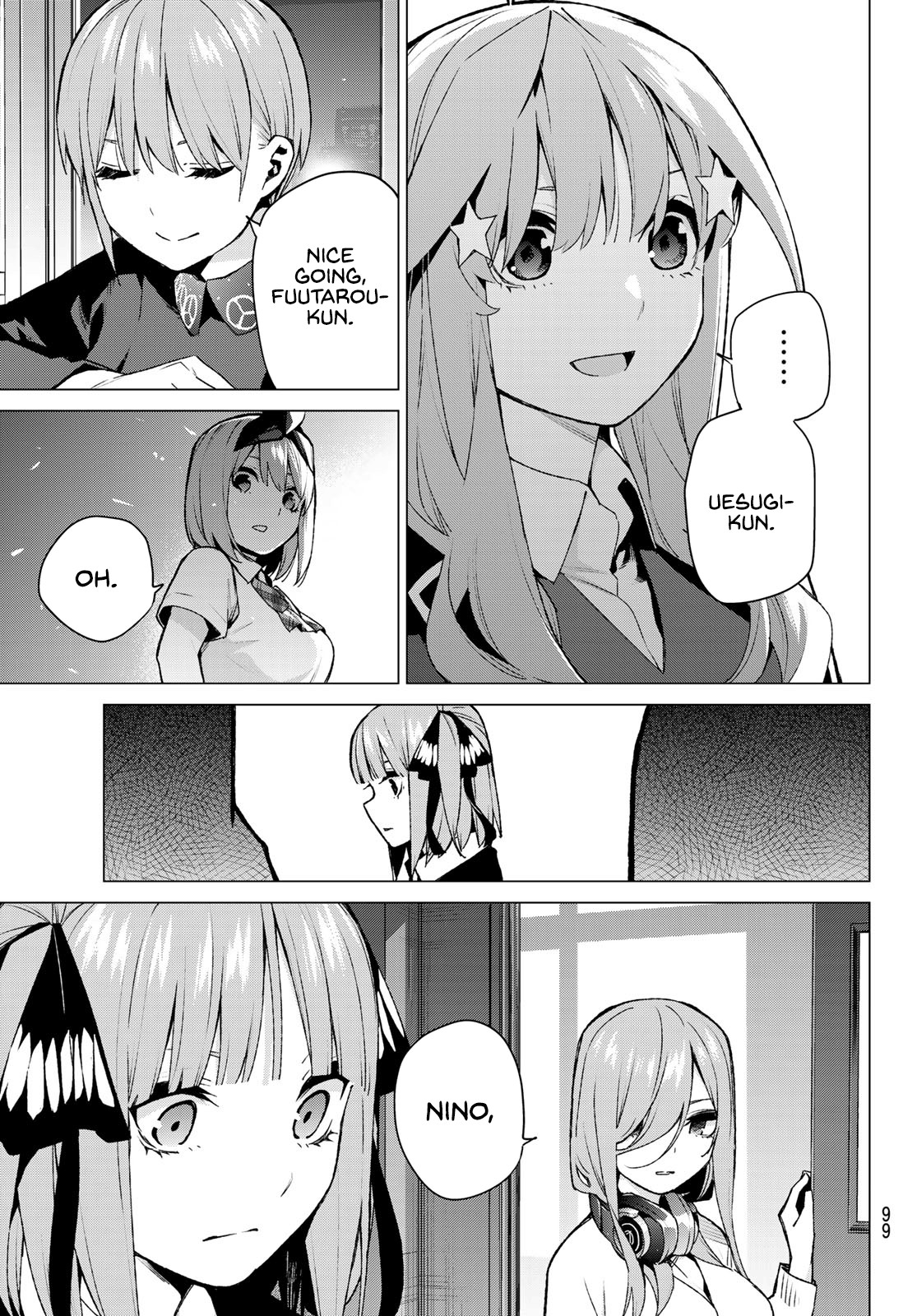 Go-Toubun no Hanayome Chapter 113 page 15 - Chapter 113: The Last Festival - Fuutarou's Side
