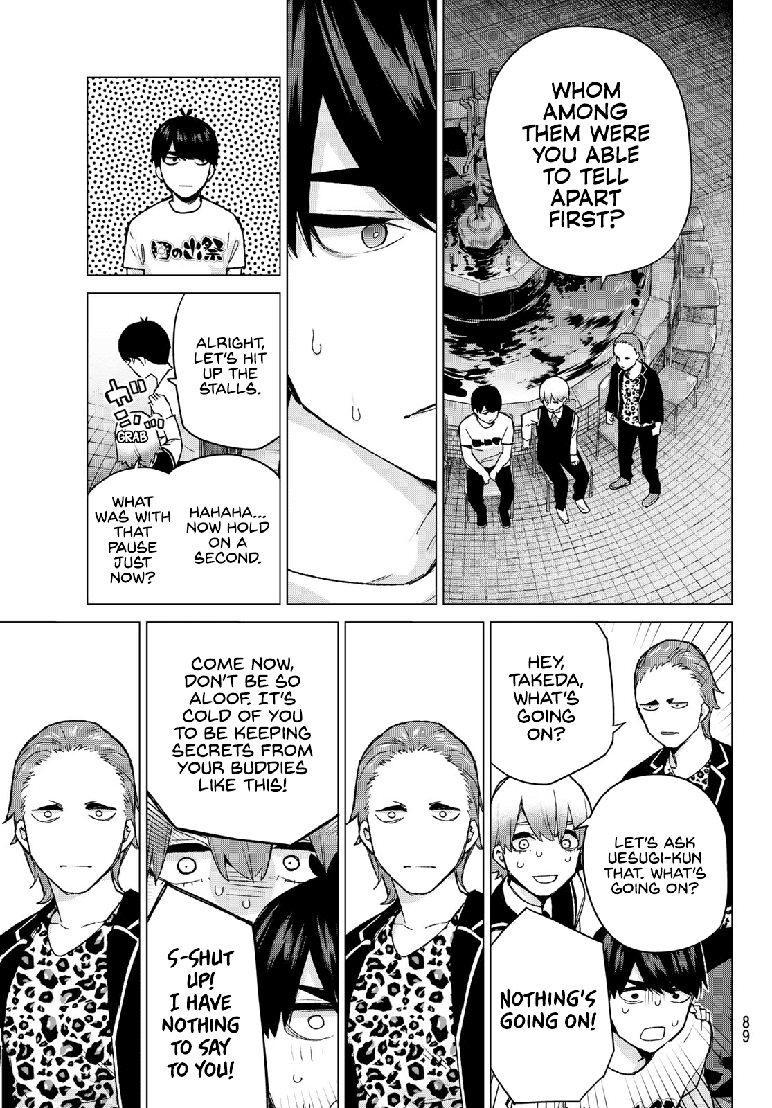 Go-Toubun no Hanayome Chapter 113 page 5 - Chapter 113: The Last Festival - Fuutarou's Side