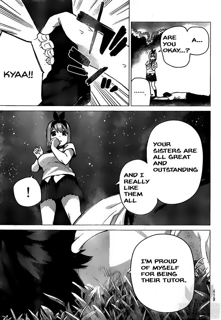 Go-Toubun no Hanayome Chapter 114 page 13 - Chapter 114: The Last Festival - Fuutarou’s Side ②