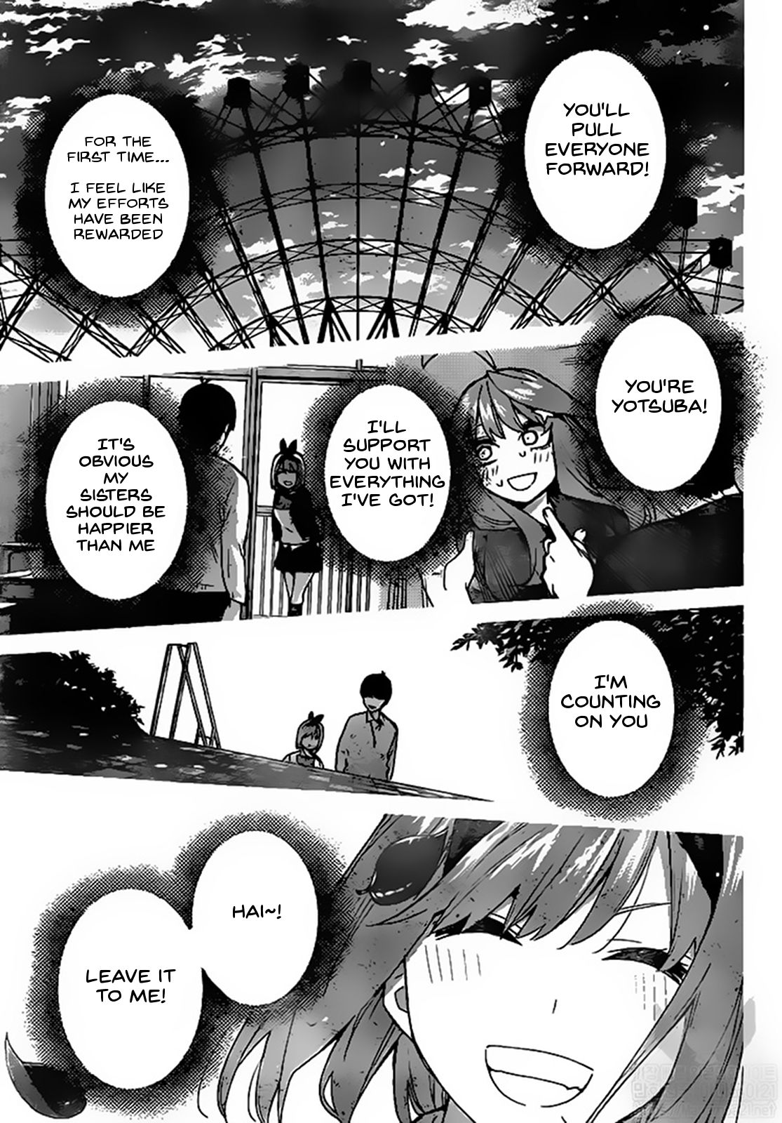Go-Toubun no Hanayome Chapter 114 page 3 - Chapter 114: The Last Festival - Fuutarou’s Side ②