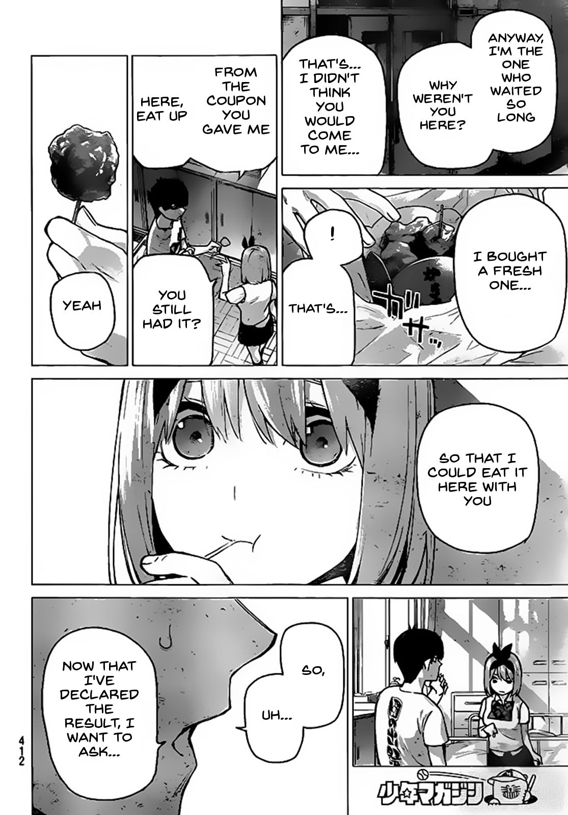 Go-Toubun no Hanayome Chapter 114 page 6 - Chapter 114: The Last Festival - Fuutarou’s Side ②