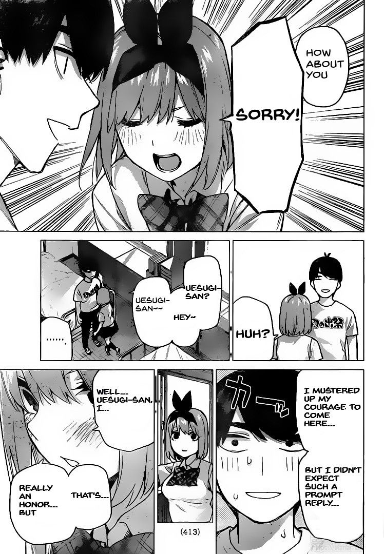 Go-Toubun no Hanayome Chapter 114 page 7 - Chapter 114: The Last Festival - Fuutarou’s Side ②