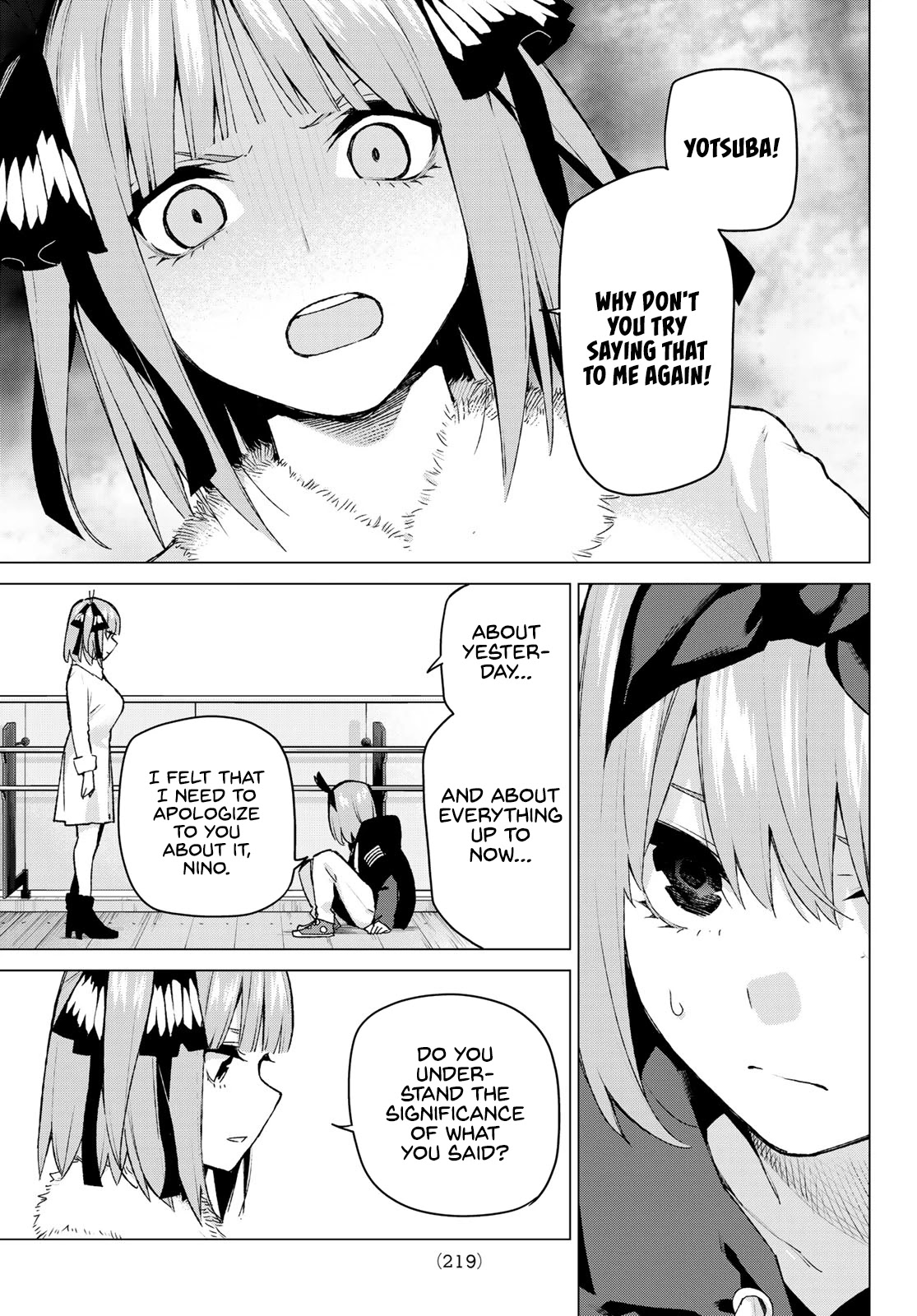 Go-Toubun no Hanayome Chapter 115 page 13 - Chapter 115: The Five's Morning