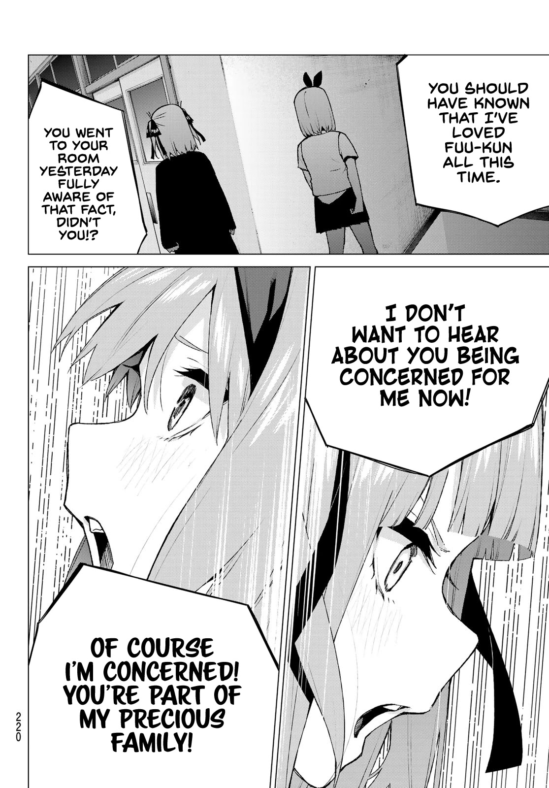 Go-Toubun no Hanayome Chapter 115 page 14 - Chapter 115: The Five's Morning