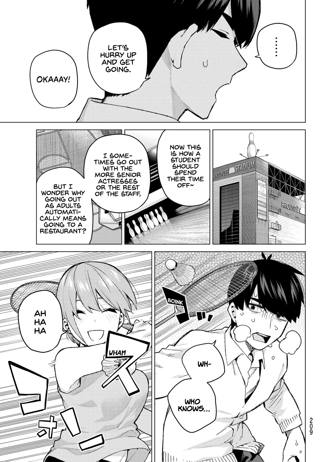 Go-Toubun no Hanayome Chapter 115 page 3 - Chapter 115: The Five's Morning
