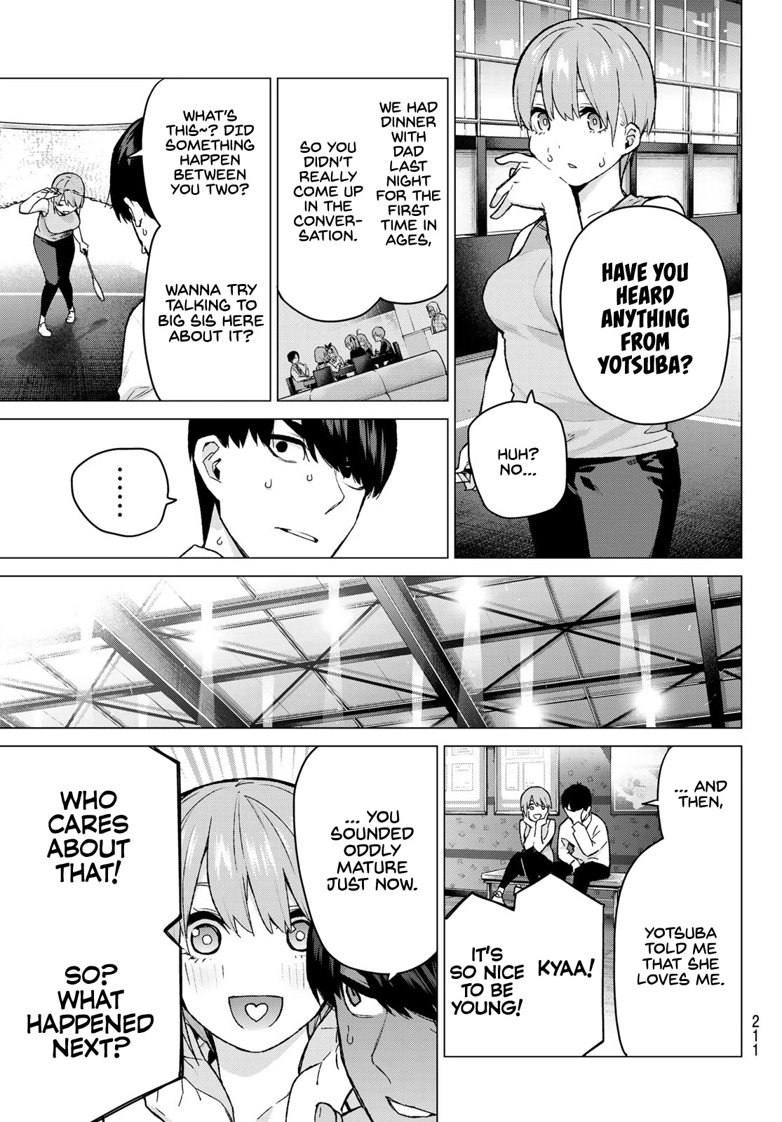 Go-Toubun no Hanayome Chapter 115 page 5 - Chapter 115: The Five's Morning