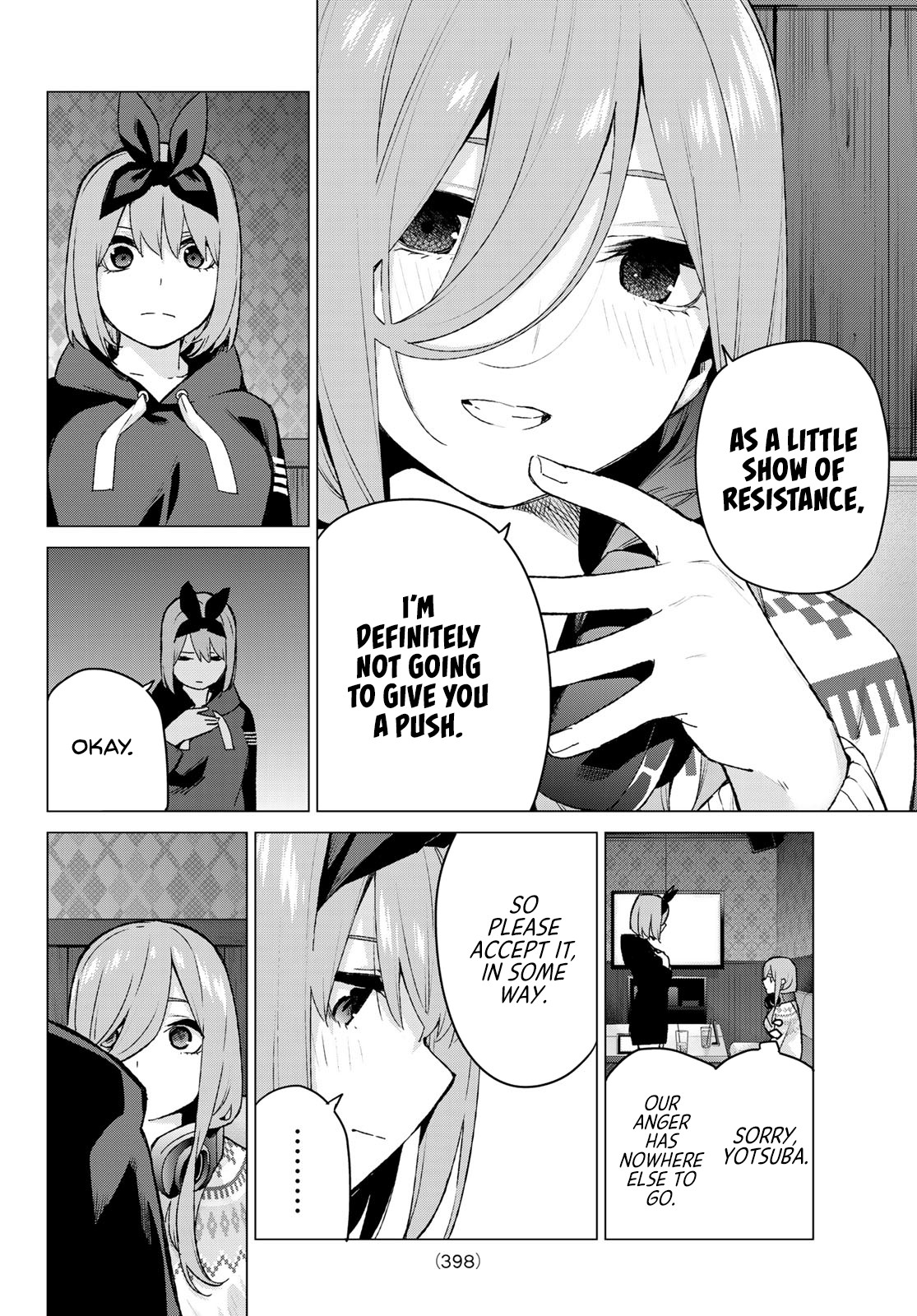 Go-Toubun no Hanayome Chapter 116 page 12 - Chapter 116: Five Hours, One Room