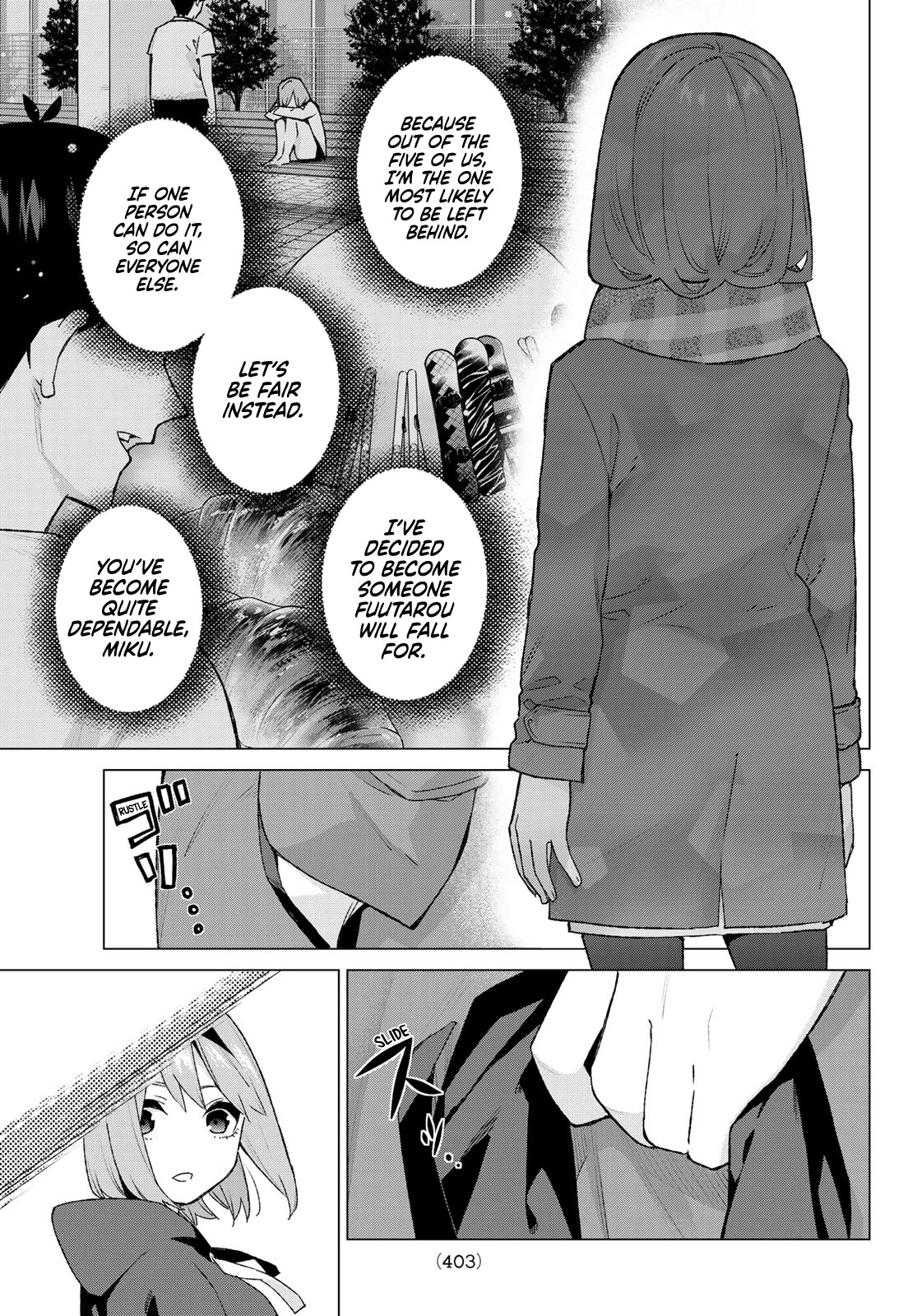 Go-Toubun no Hanayome Chapter 116 page 17 - Chapter 116: Five Hours, One Room