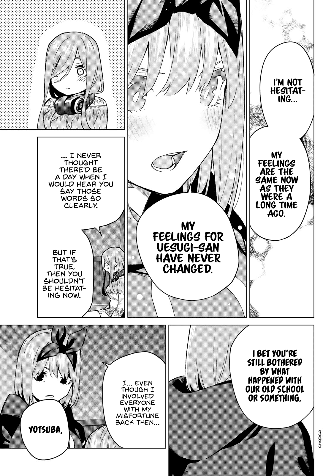 Go-Toubun no Hanayome Chapter 116 page 9 - Chapter 116: Five Hours, One Room