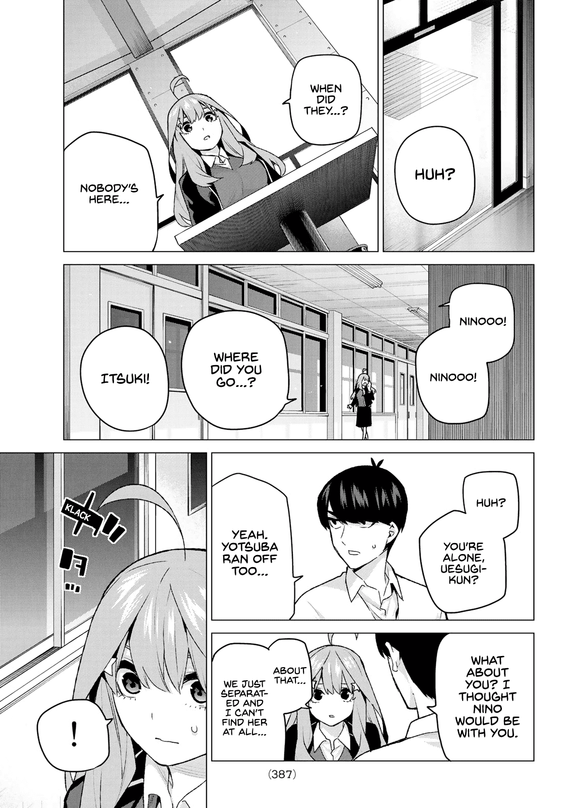 Go-Toubun no Hanayome Chapter 117 page 15 - Chapter 117: Five-Alarm Confusion Lunch