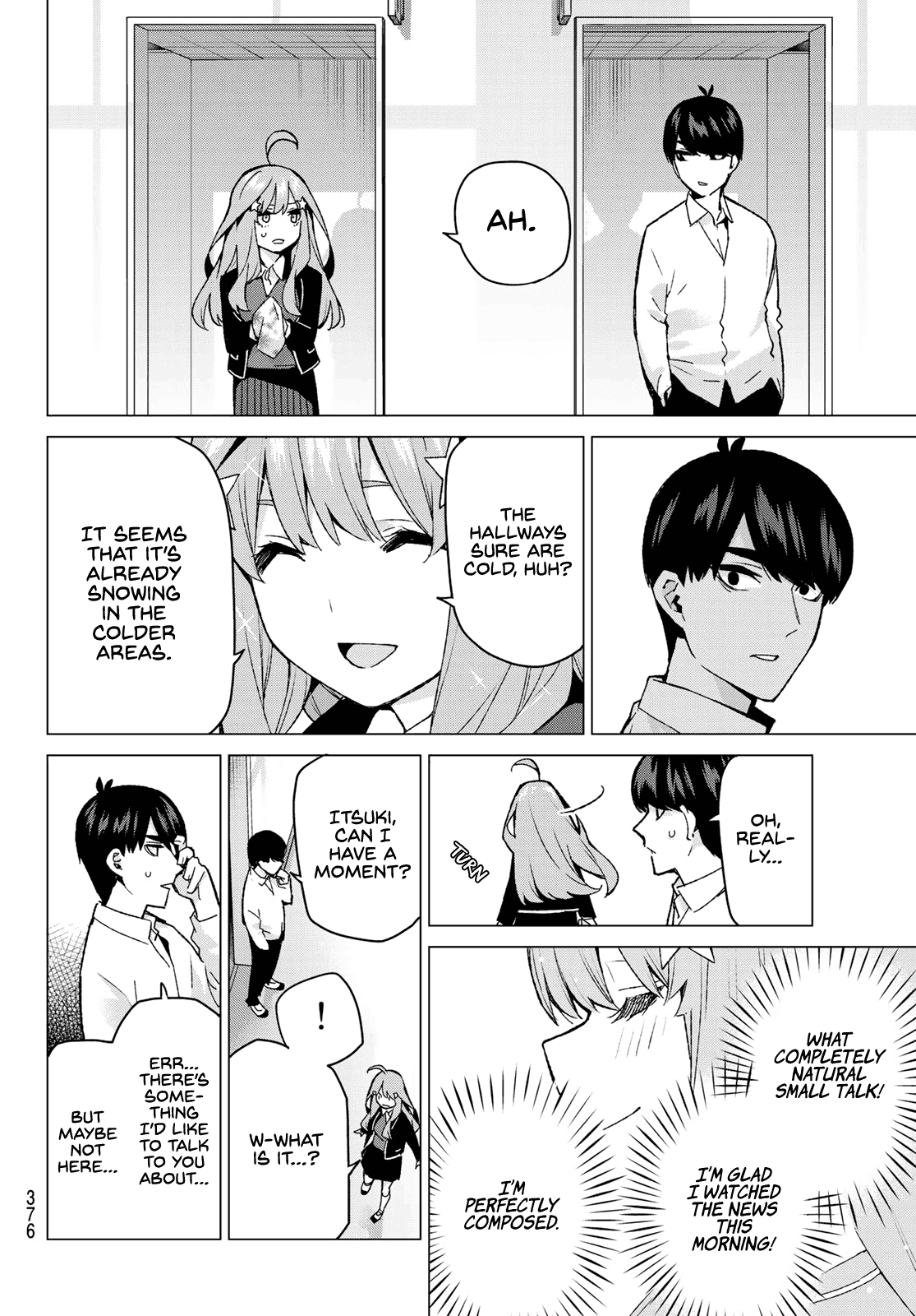 Go-Toubun no Hanayome Chapter 117 page 4 - Chapter 117: Five-Alarm Confusion Lunch