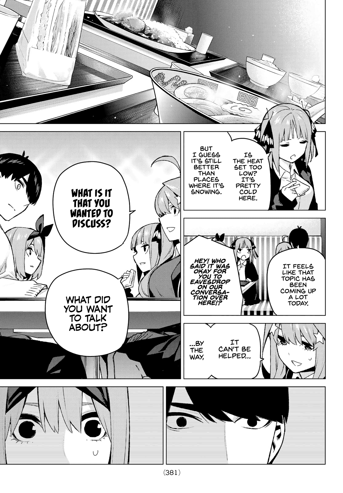 Go-Toubun no Hanayome Chapter 117 page 9 - Chapter 117: Five-Alarm Confusion Lunch