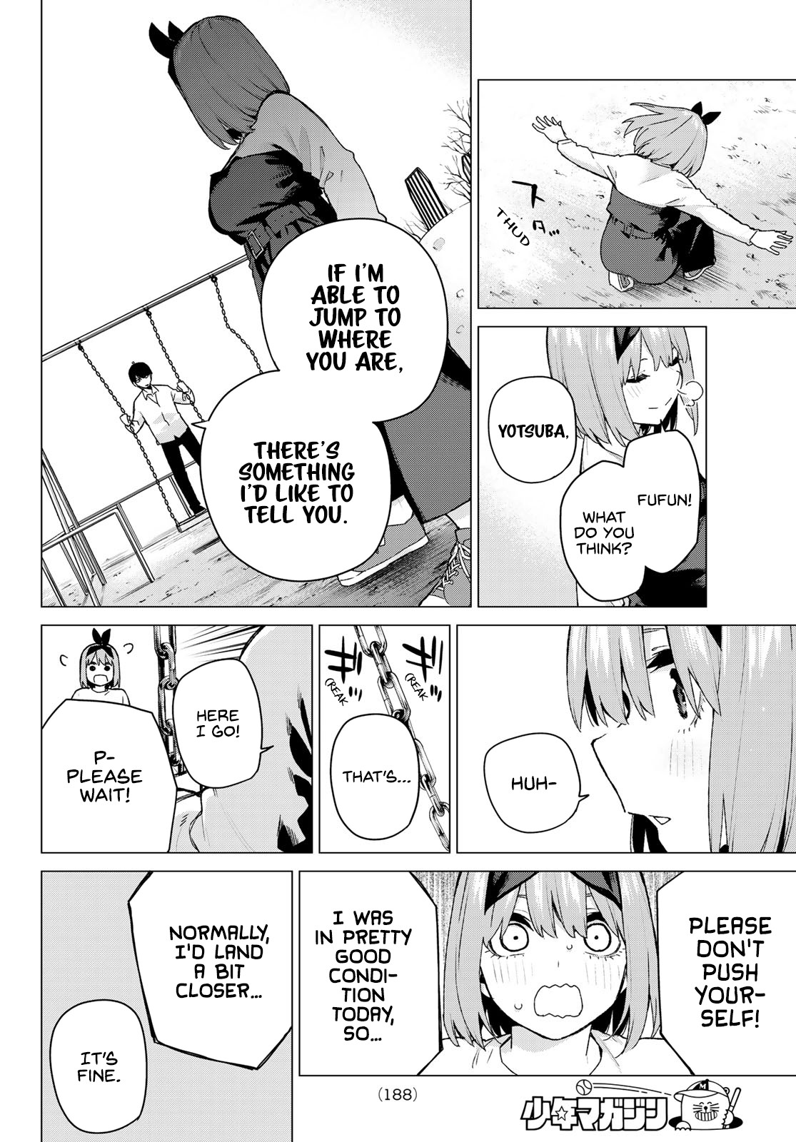Go-Toubun no Hanayome Chapter 119 page 12 - Chapter 119: Five-Star Tour