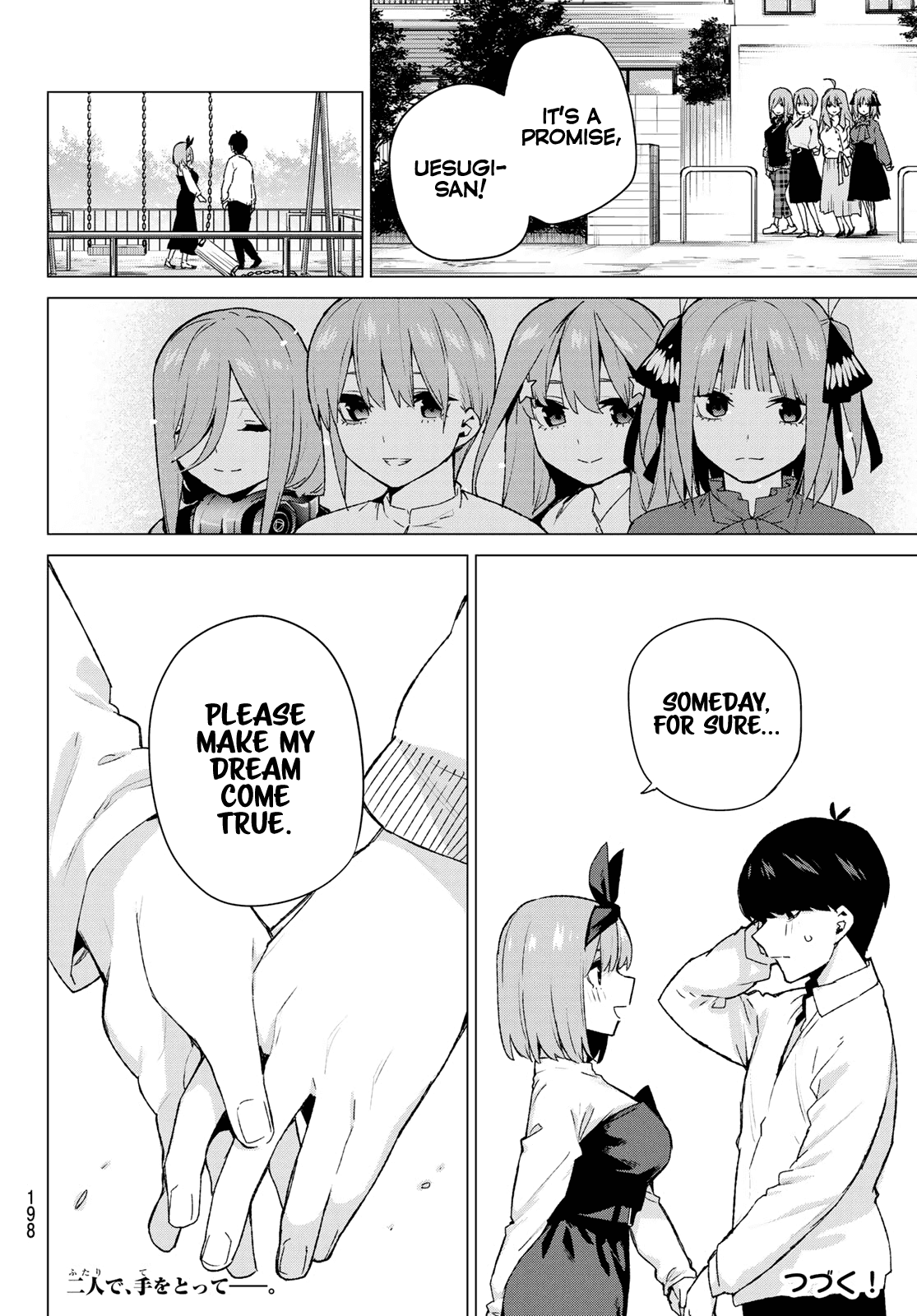 Go-Toubun no Hanayome Chapter 119 page 19 - Chapter 119: Five-Star Tour