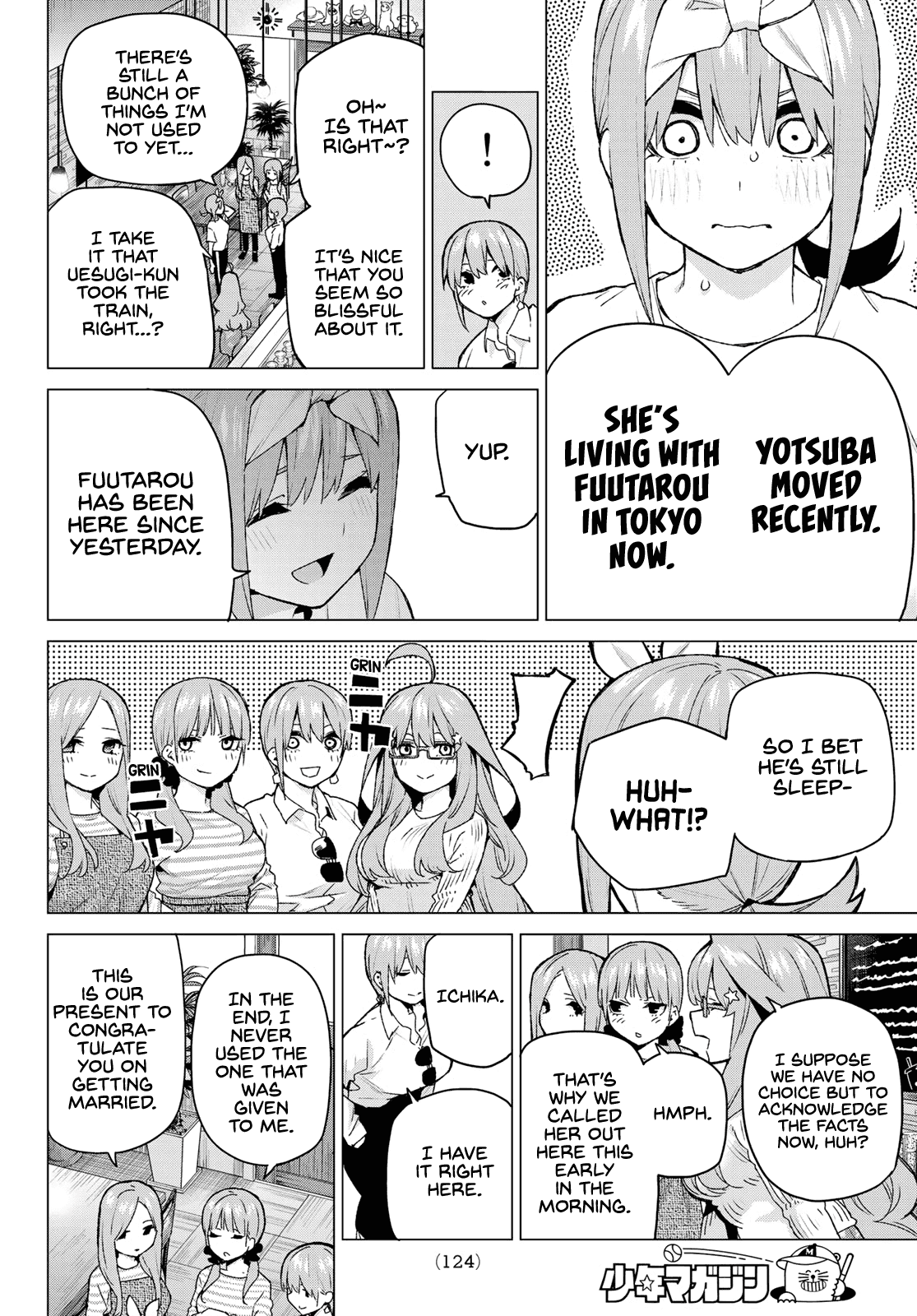 Go-Toubun no Hanayome Chapter 121 page 10 - Chapter 121: A One in Five Chance