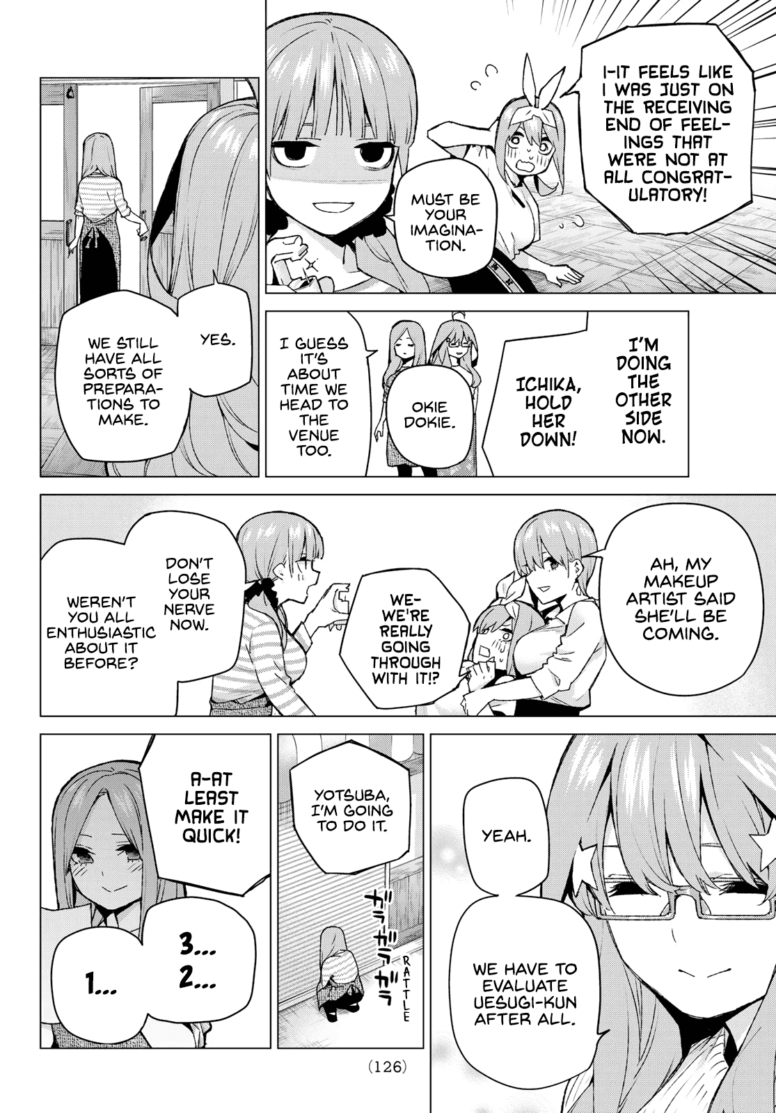 Go-Toubun no Hanayome Chapter 121 page 12 - Chapter 121: A One in Five Chance