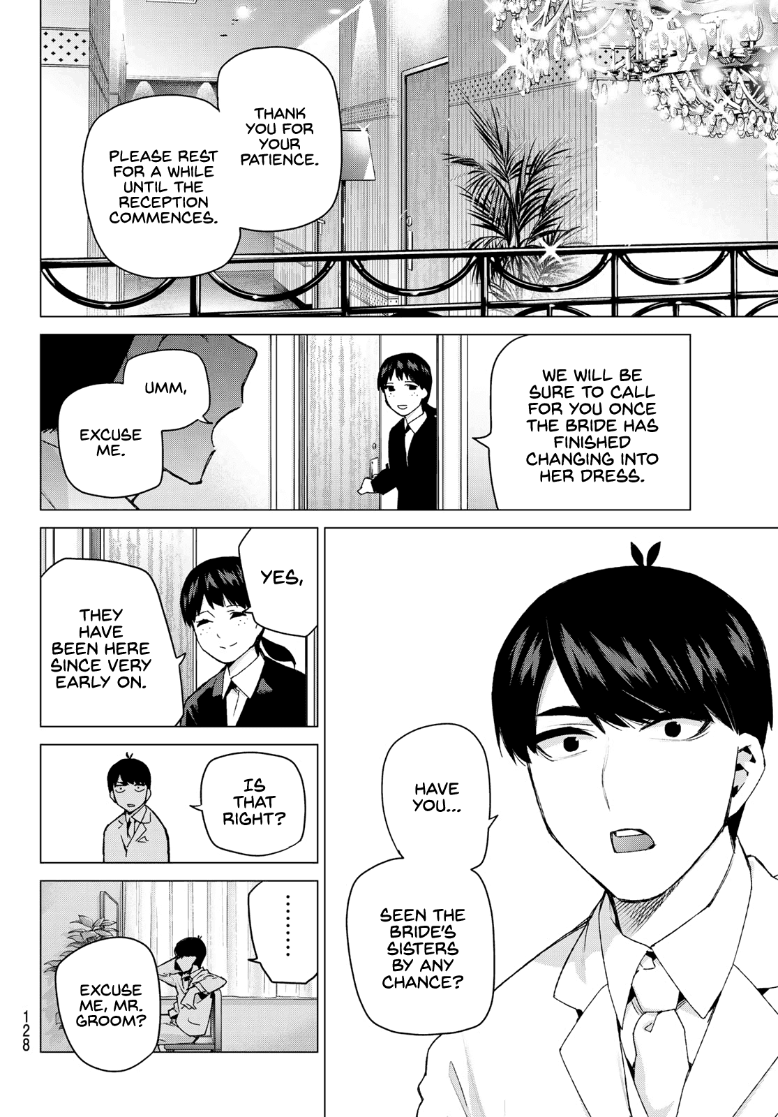 Go-Toubun no Hanayome Chapter 121 page 14 - Chapter 121: A One in Five Chance