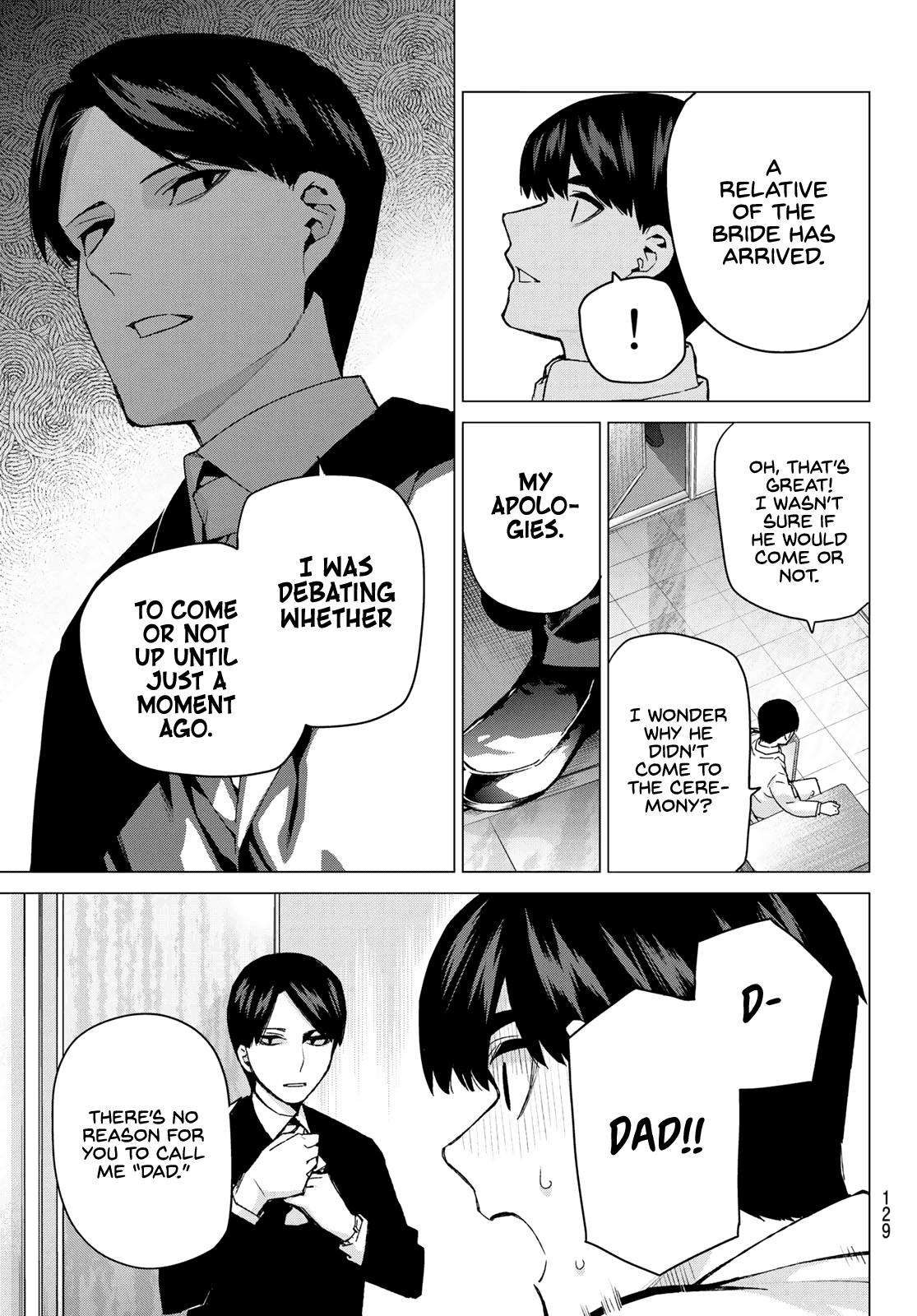 Go-Toubun no Hanayome Chapter 121 page 15 - Chapter 121: A One in Five Chance
