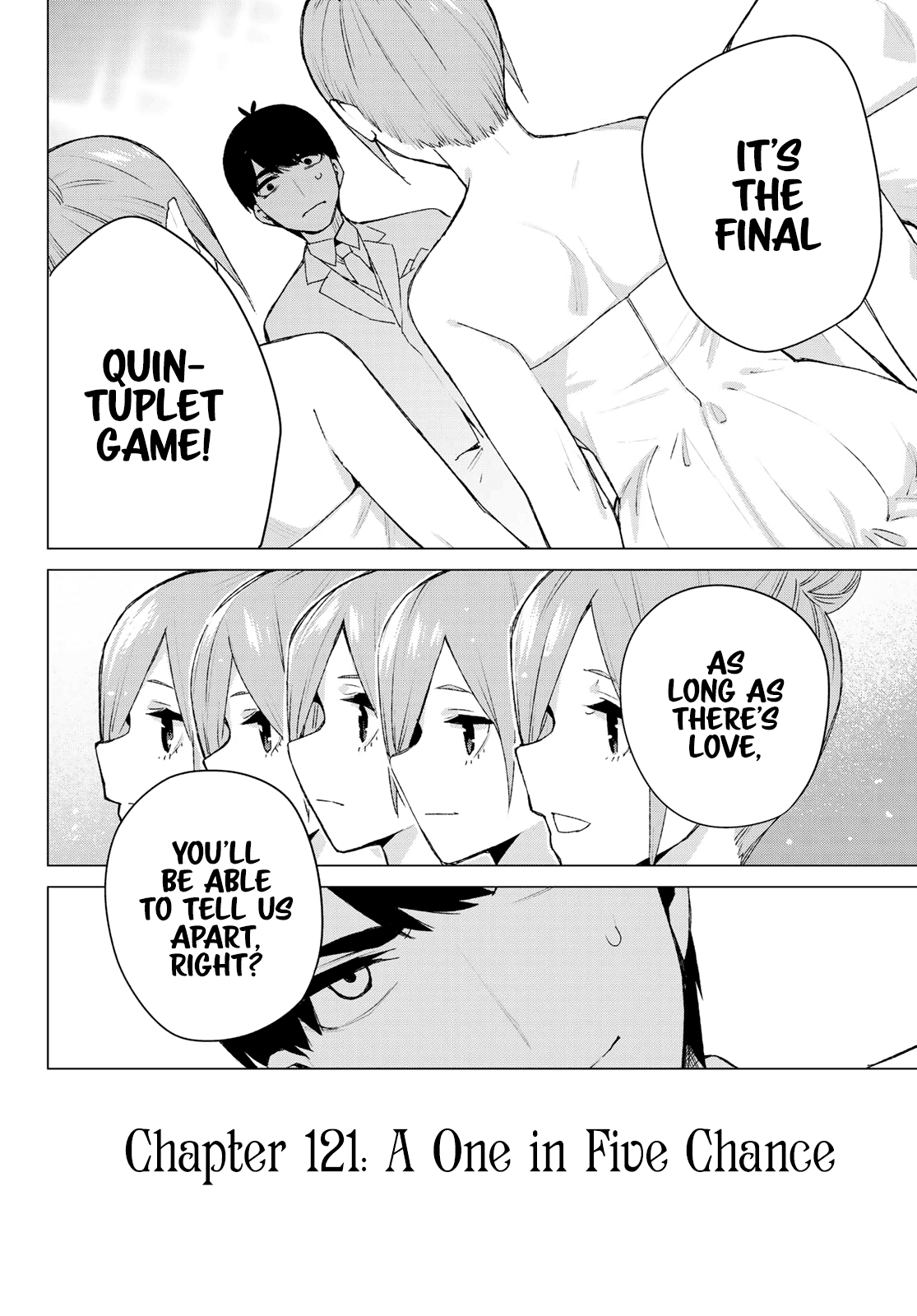 Go-Toubun no Hanayome Chapter 121 page 25 - Chapter 121: A One in Five Chance