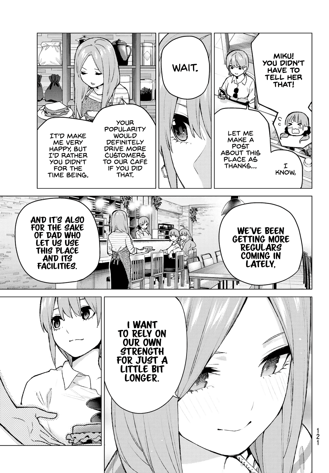 Go-Toubun no Hanayome Chapter 121 page 7 - Chapter 121: A One in Five Chance