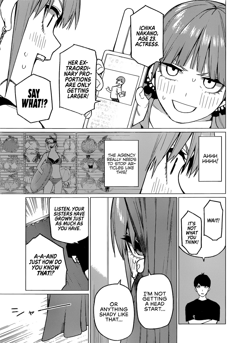 Go-Toubun no Hanayome Chapter 123 page 10 - Chapter 123: The Quintuplets Can't Share A Secret