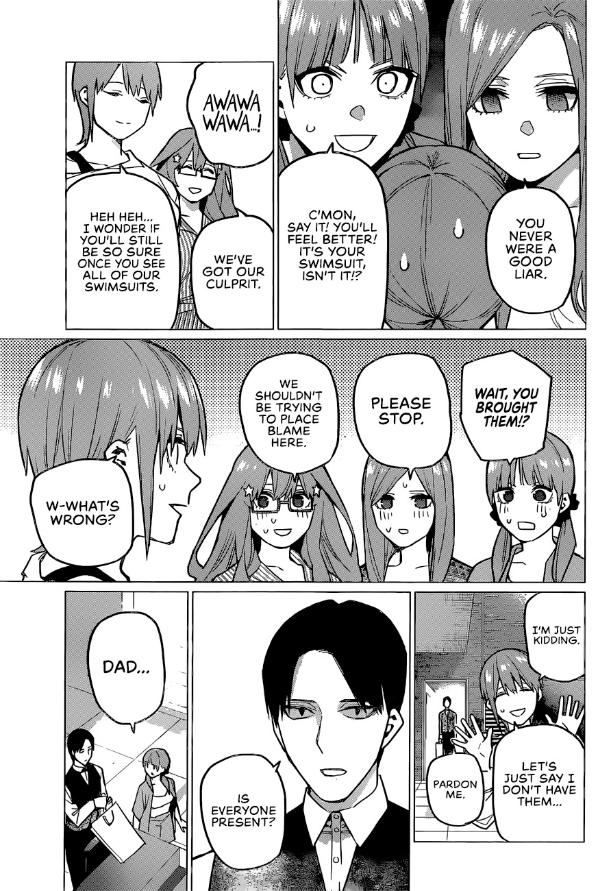 Go-Toubun no Hanayome Chapter 123 page 14 - Chapter 123: The Quintuplets Can't Share A Secret