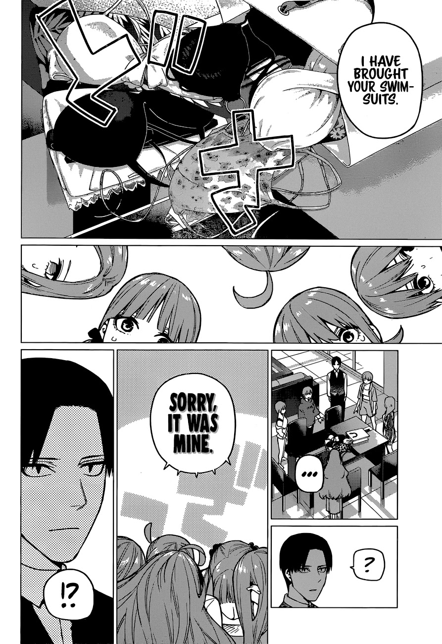 Go-Toubun no Hanayome Chapter 123 page 15 - Chapter 123: The Quintuplets Can't Share A Secret