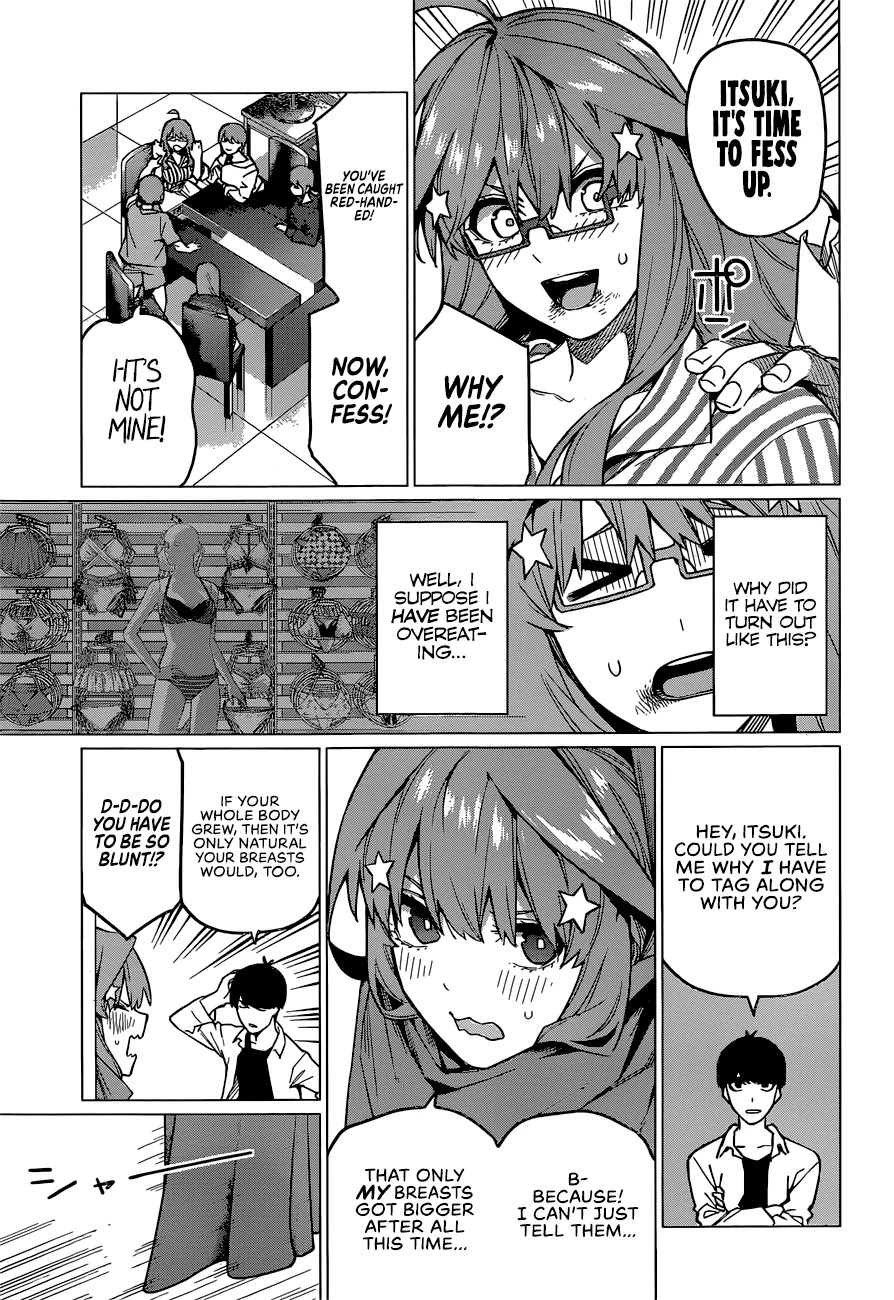 Go-Toubun no Hanayome Chapter 123 page 4 - Chapter 123: The Quintuplets Can't Share A Secret