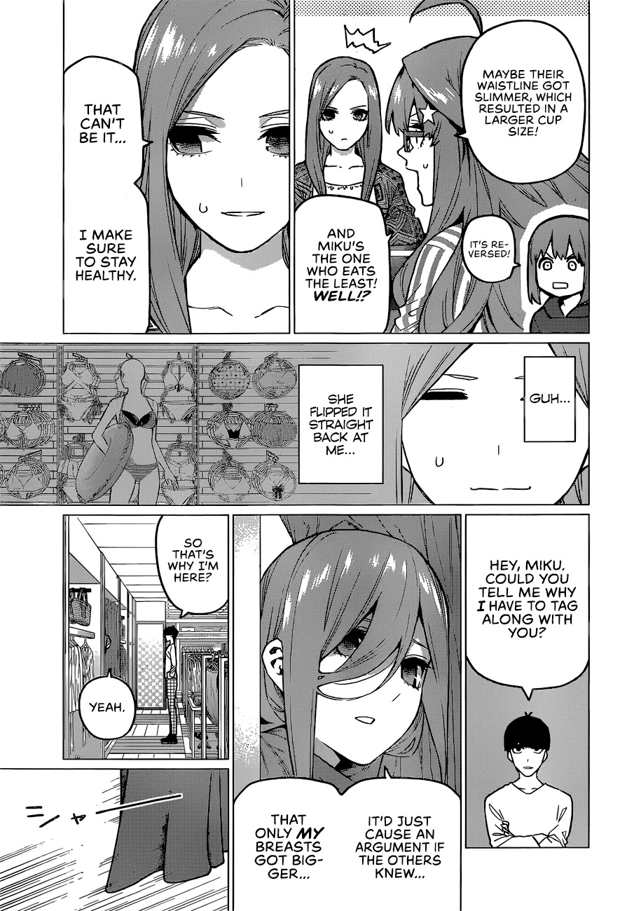 Go-Toubun no Hanayome Chapter 123 page 6 - Chapter 123: The Quintuplets Can't Share A Secret